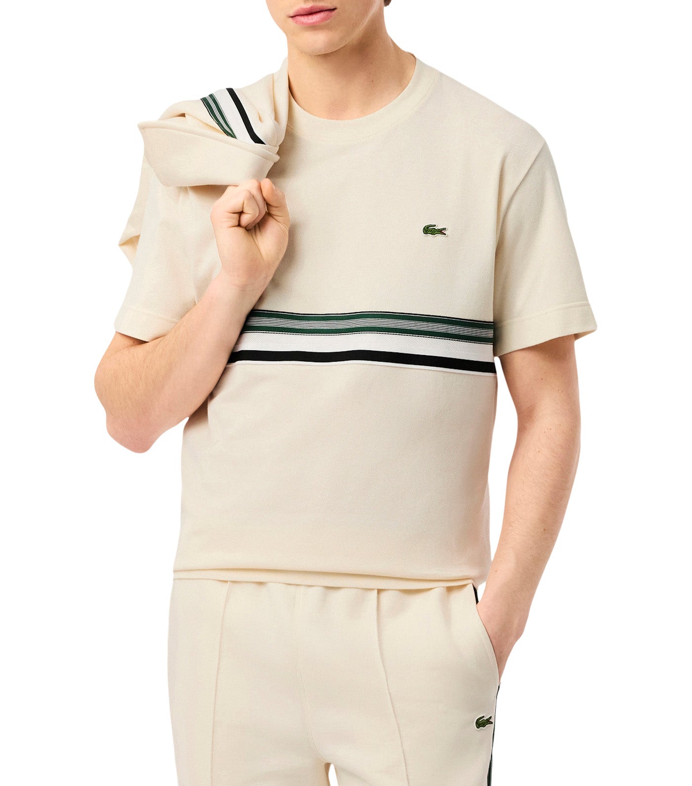 French Made Striped Band T-Shirt