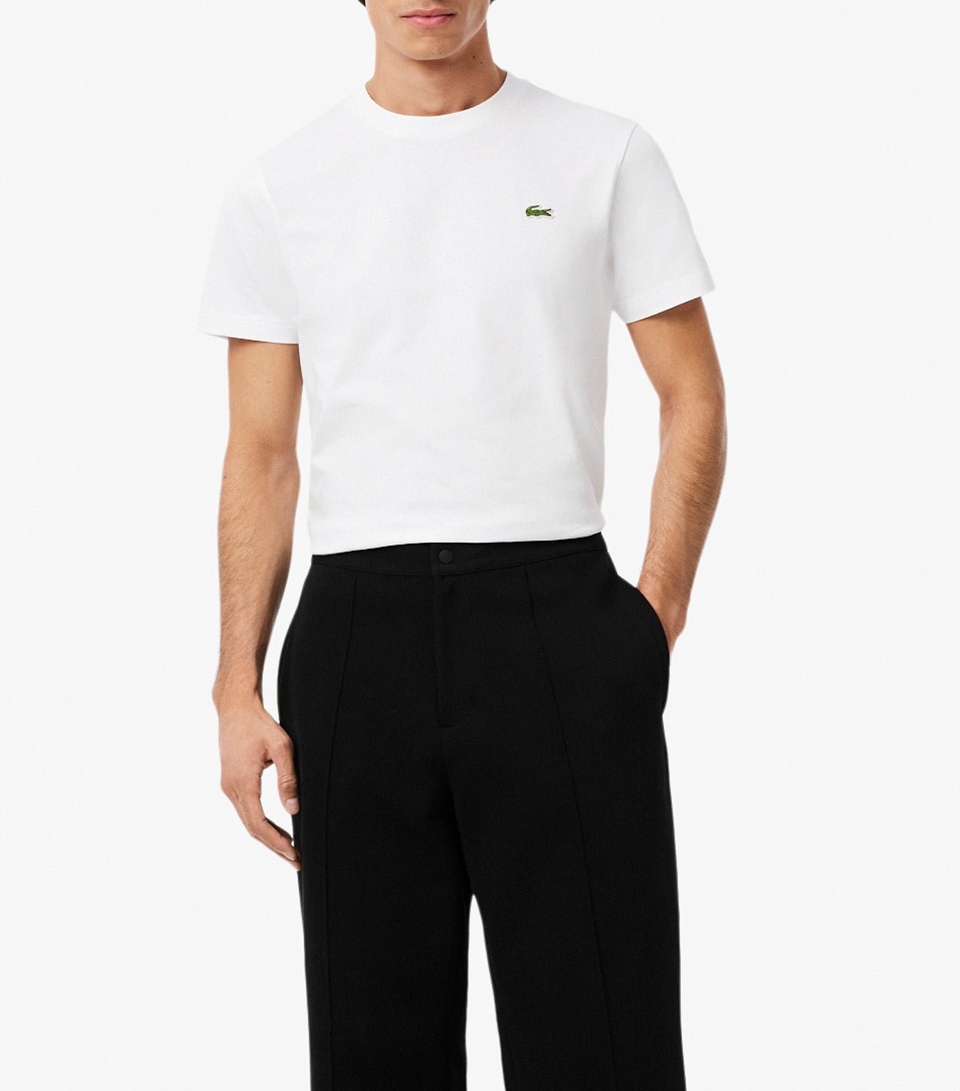 Lacoste Rolex Paris Masters Edition Printed T-Shirt White