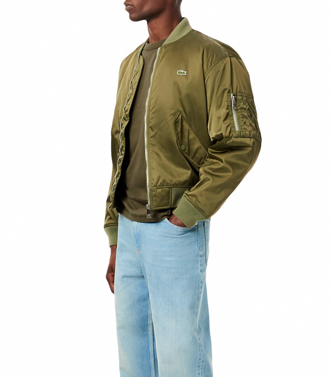 Lacoste Multi Print Jersey T-Shirt Olive