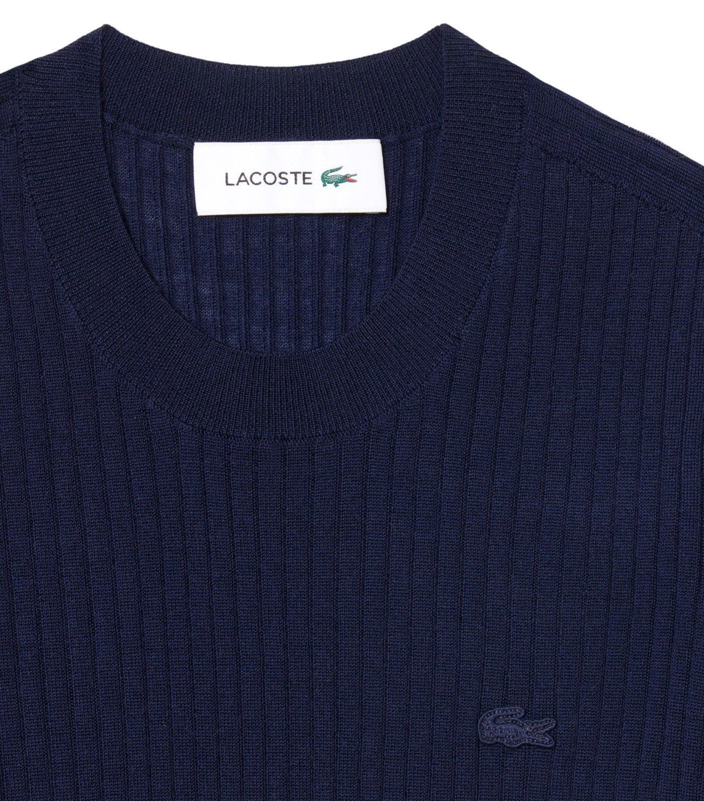 Short Sleeved Merino Wool Rib Knit Sweater