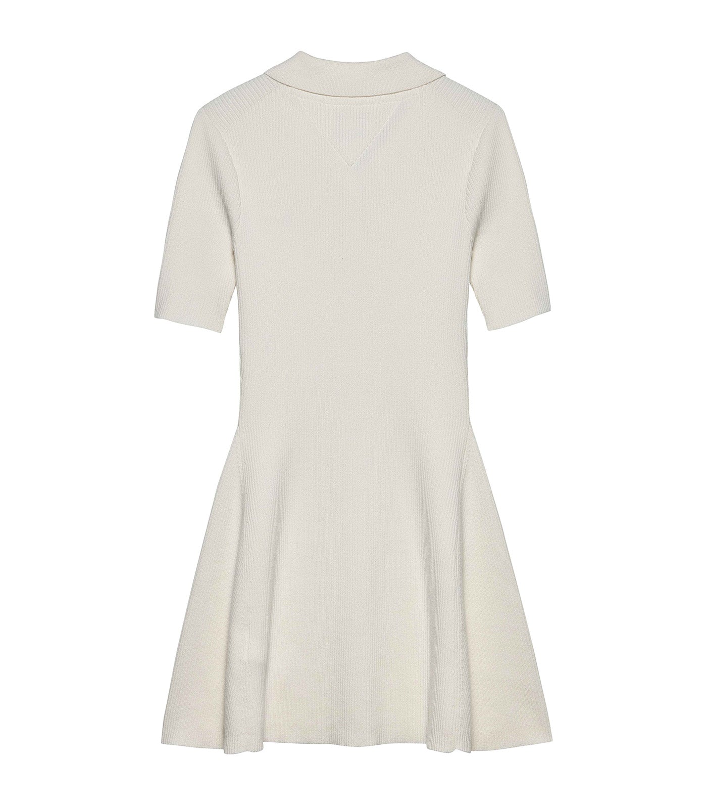 Tommy Jeans Fit & Flare Sweater Polo Mini Dress