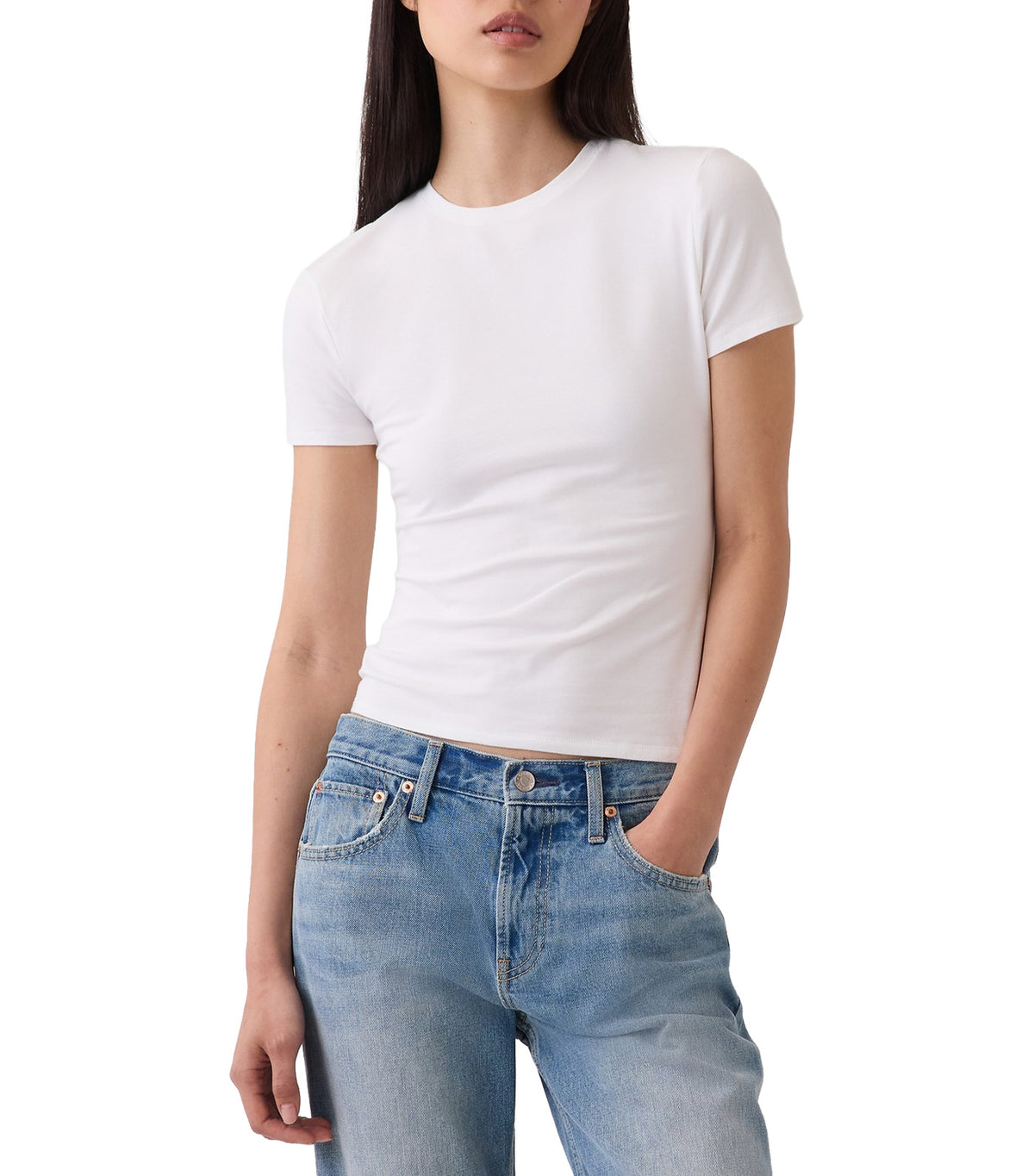 CloseKnit Jersey T-Shirt Fresh White