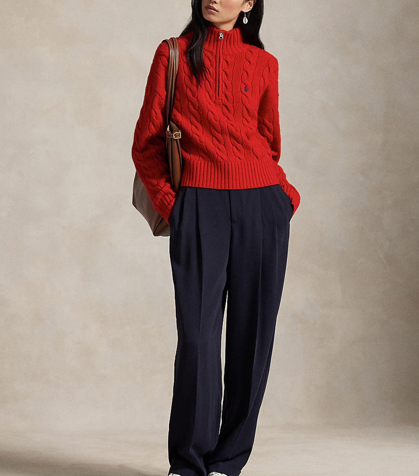 Cashmere Half Zip Sweater