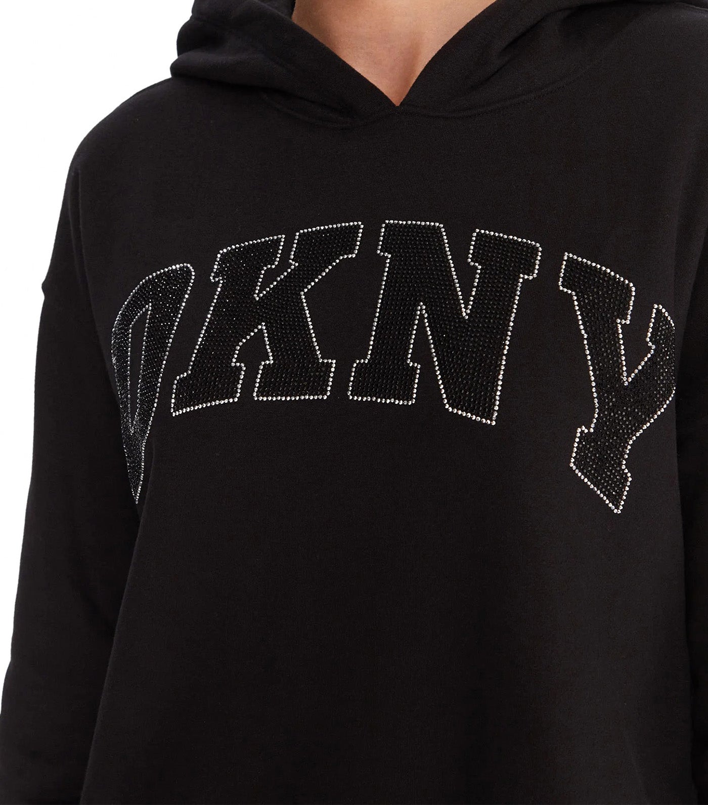 Exploded Rhinestone Dress Black