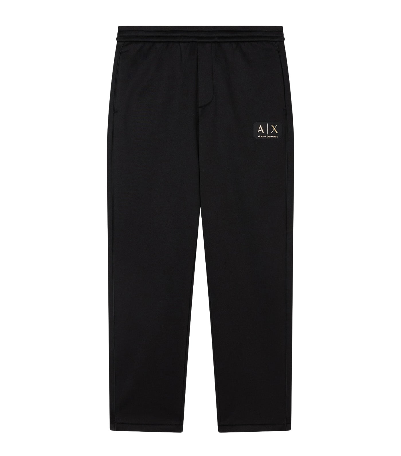 Jogger Pants with Metal Logo Black