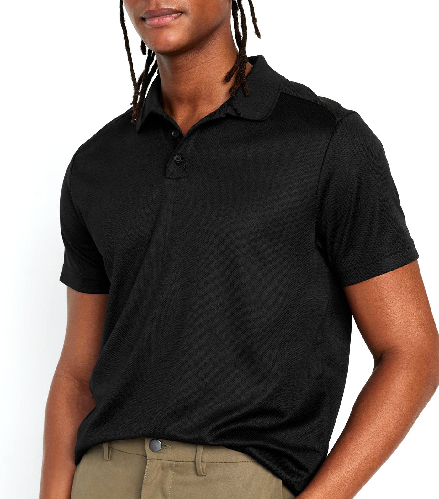 Old Navy CloudMotion Pique Polo Black Jack