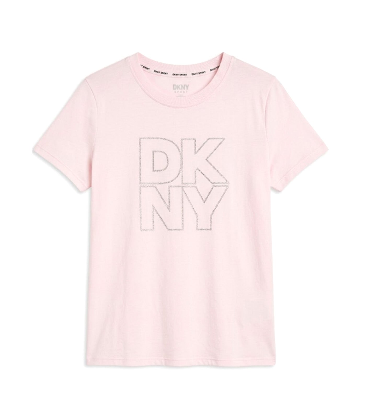 Stacked Double Outline Rhinestone Logo Tee