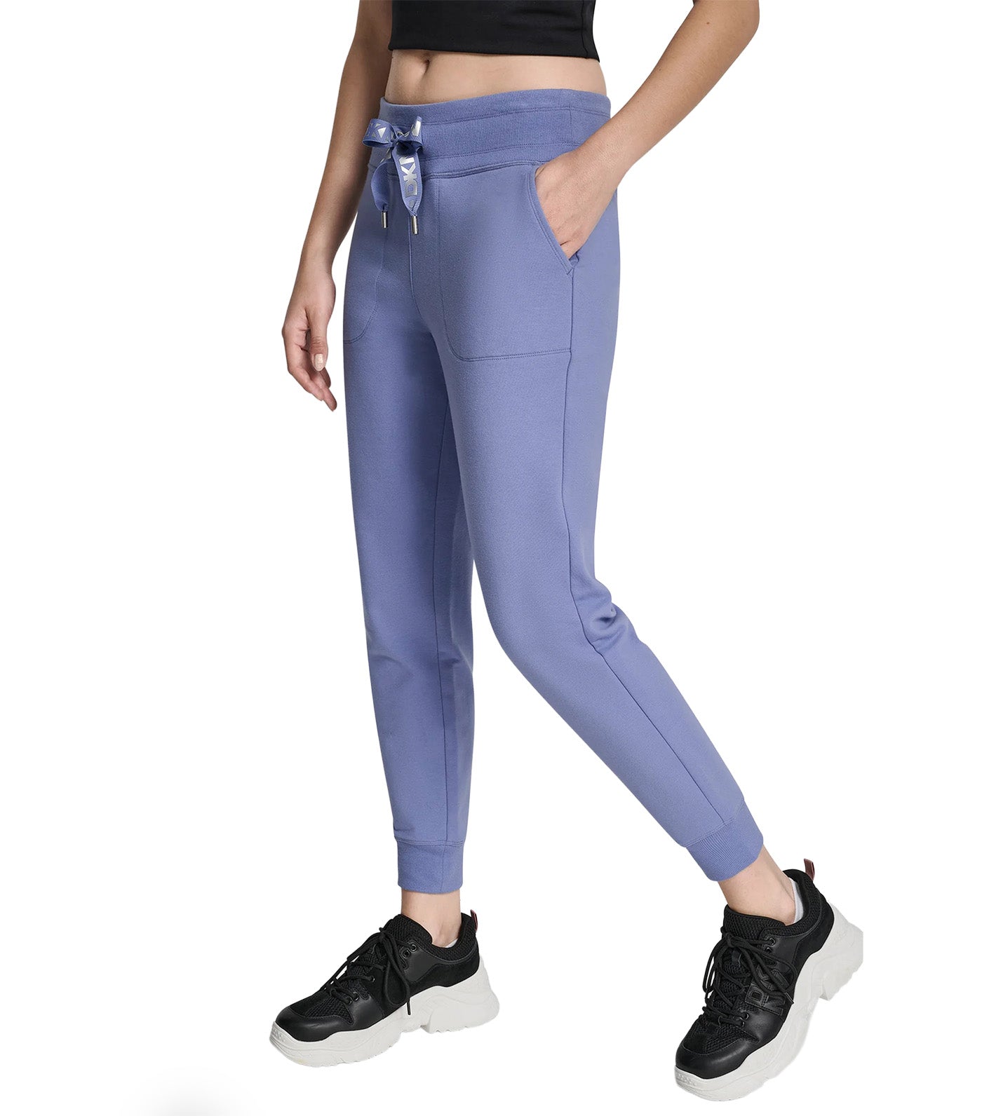 Two Tone Logo Drawcord Jogger Bluestone