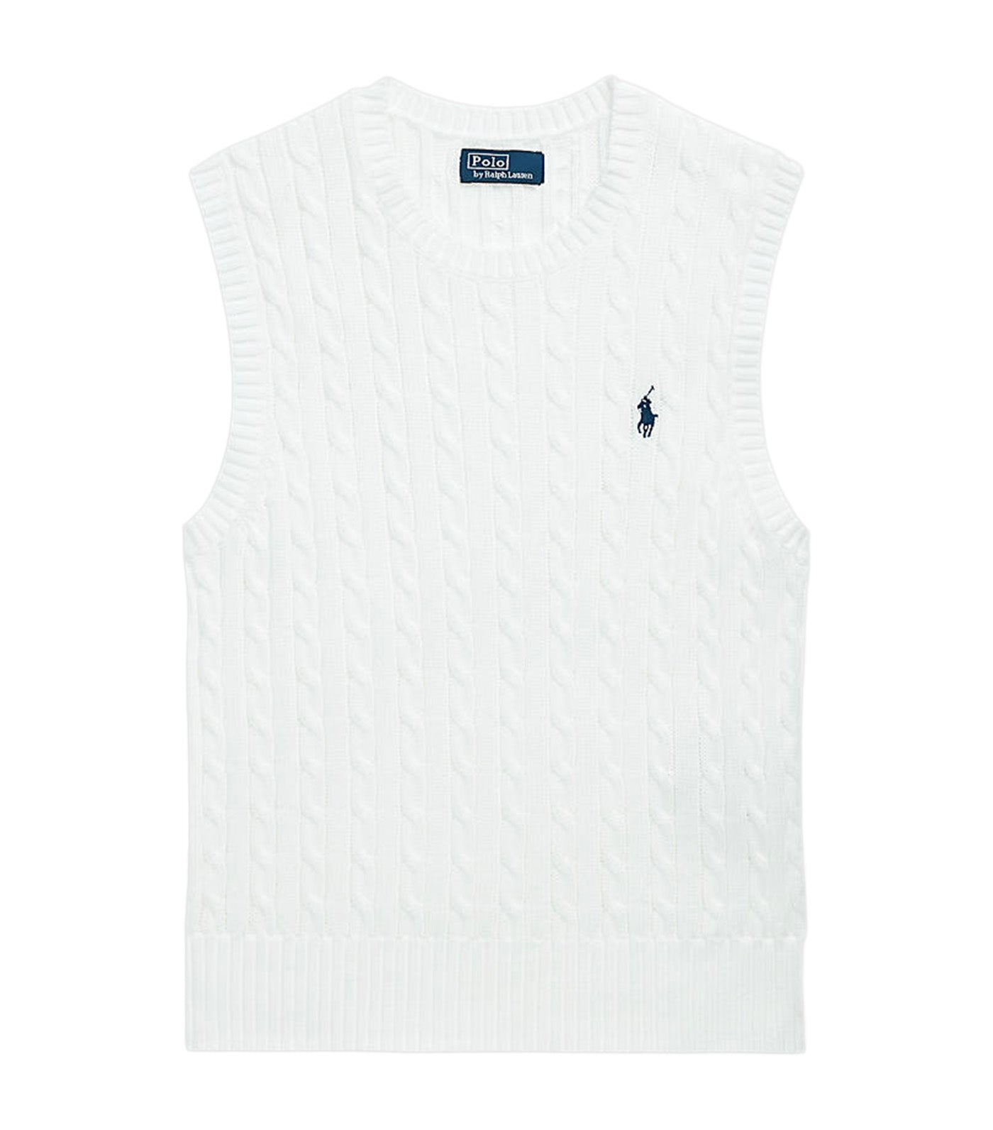 Women's Cable-Knit Cotton Sweater Vest