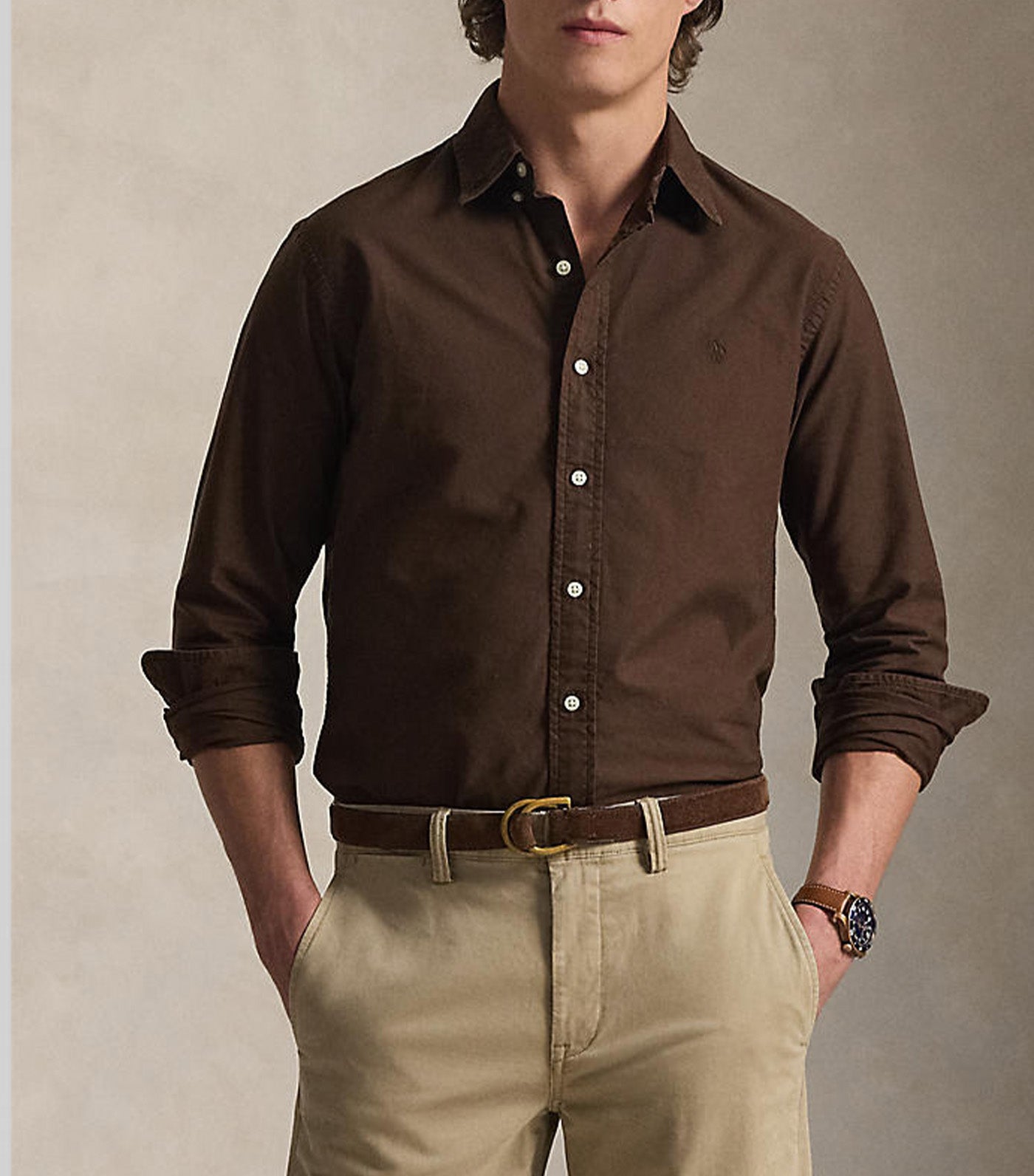 Men's Custom Fit Garment-Dyed Oxford Shirt