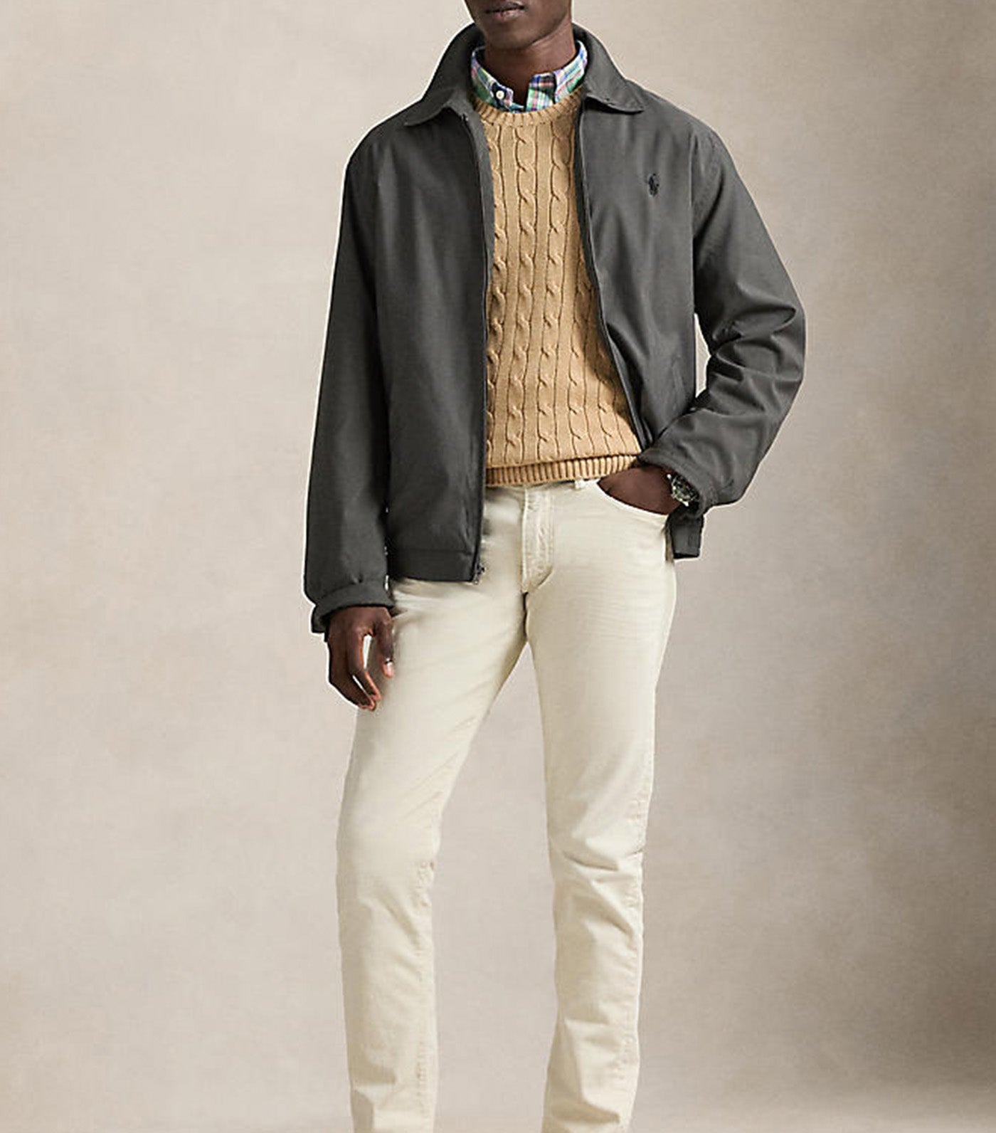 Men's Twill Bi-Swing Jacket Gray