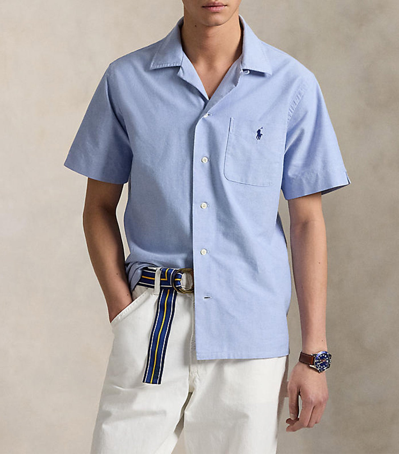 Men's Classic Fit Oxford Camp Shirt