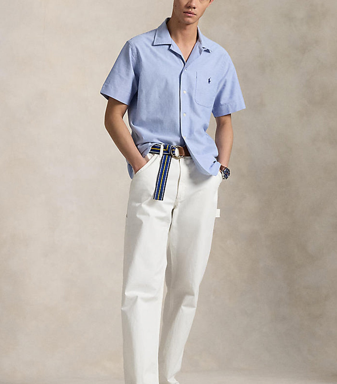 Men's Classic Fit Oxford Camp Shirt