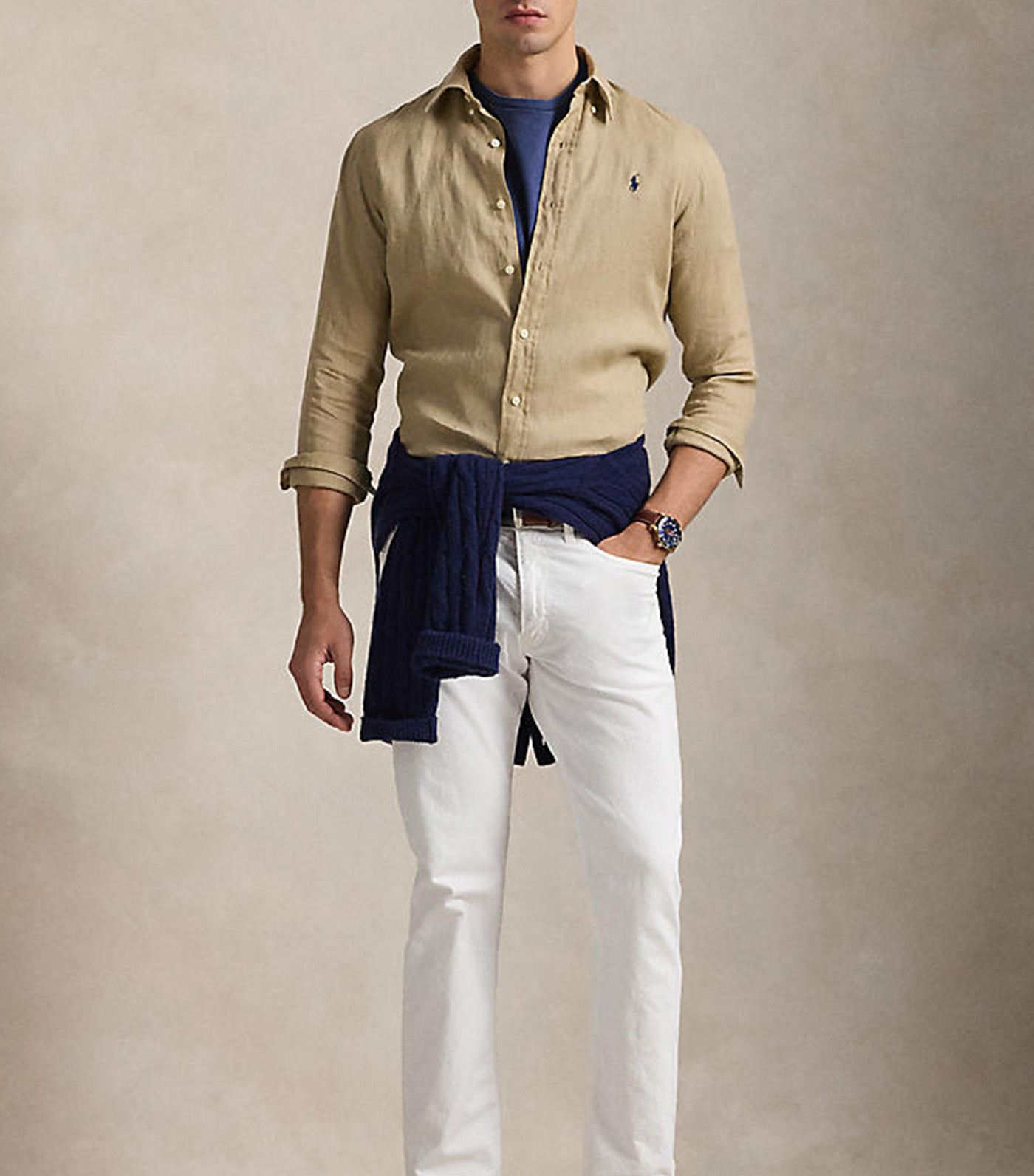 Men's Custom Fit Linen Shirt