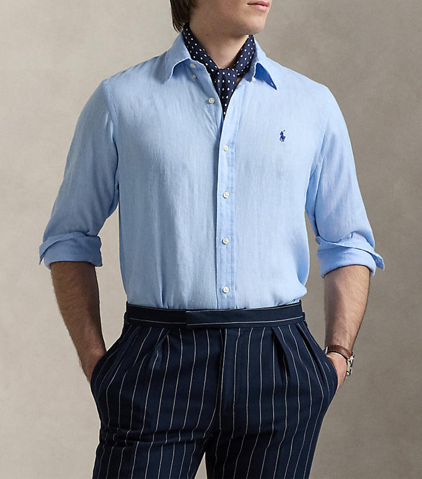 Men's Custom Fit Linen Shirt