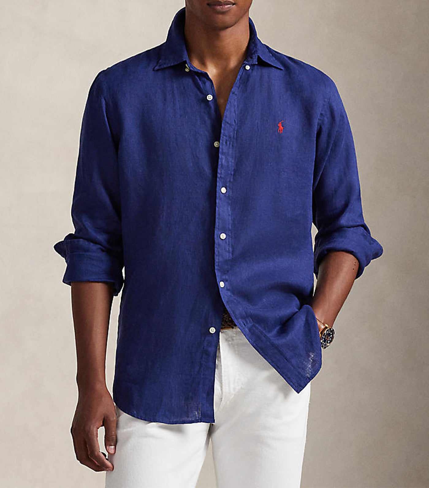 Men's Custom Fit Linen Shirt