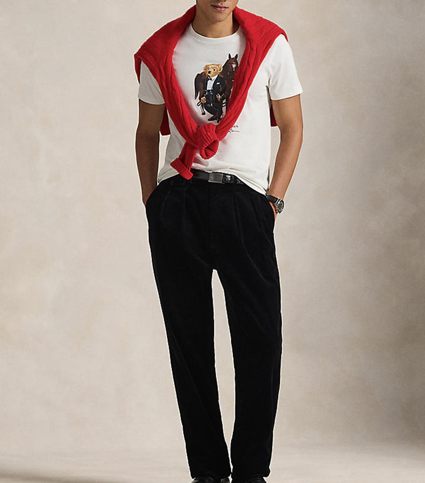 Men's Lunar New Year Polo Bear T-Shirt