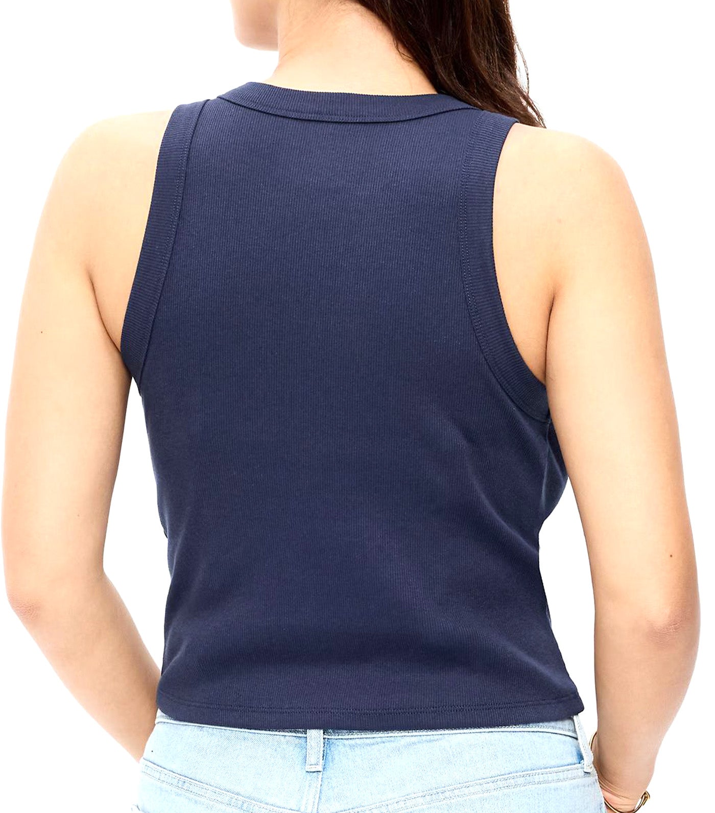 Old Navy Snug Crop Tank Top Arctic Depth