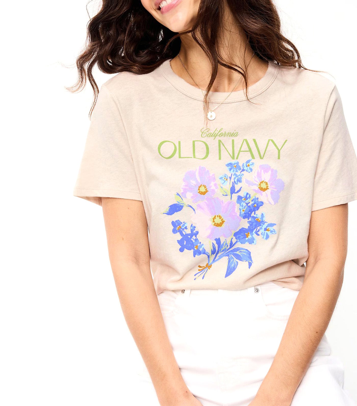 Crew-Neck Logo-Graphic T-Shirt for Women