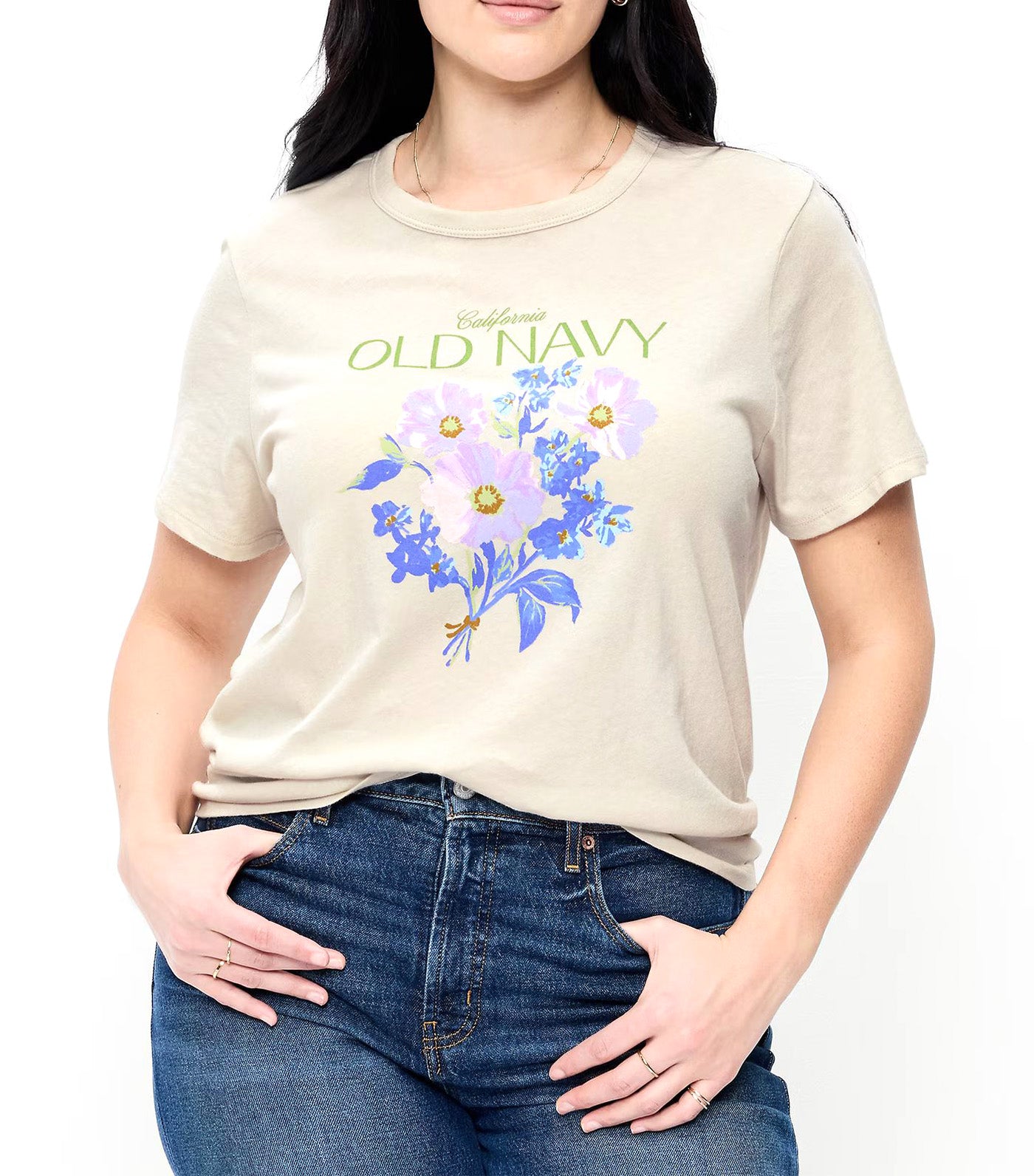 Crew-Neck Logo-Graphic T-Shirt for Women