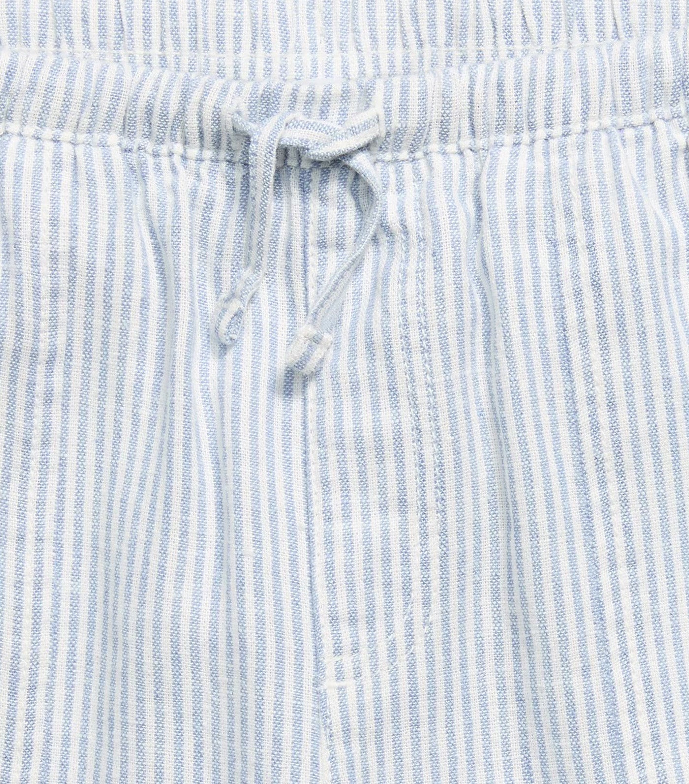 Striped Linen-Blend Wide-Leg Pants for Girls