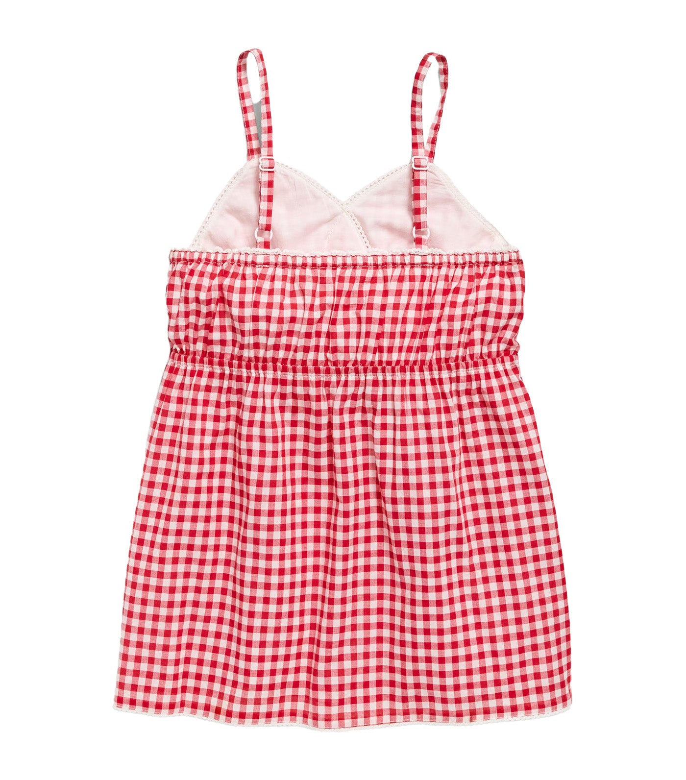 Old Navy Kids Printed Sleeveless Top for Girls Red Gingham
