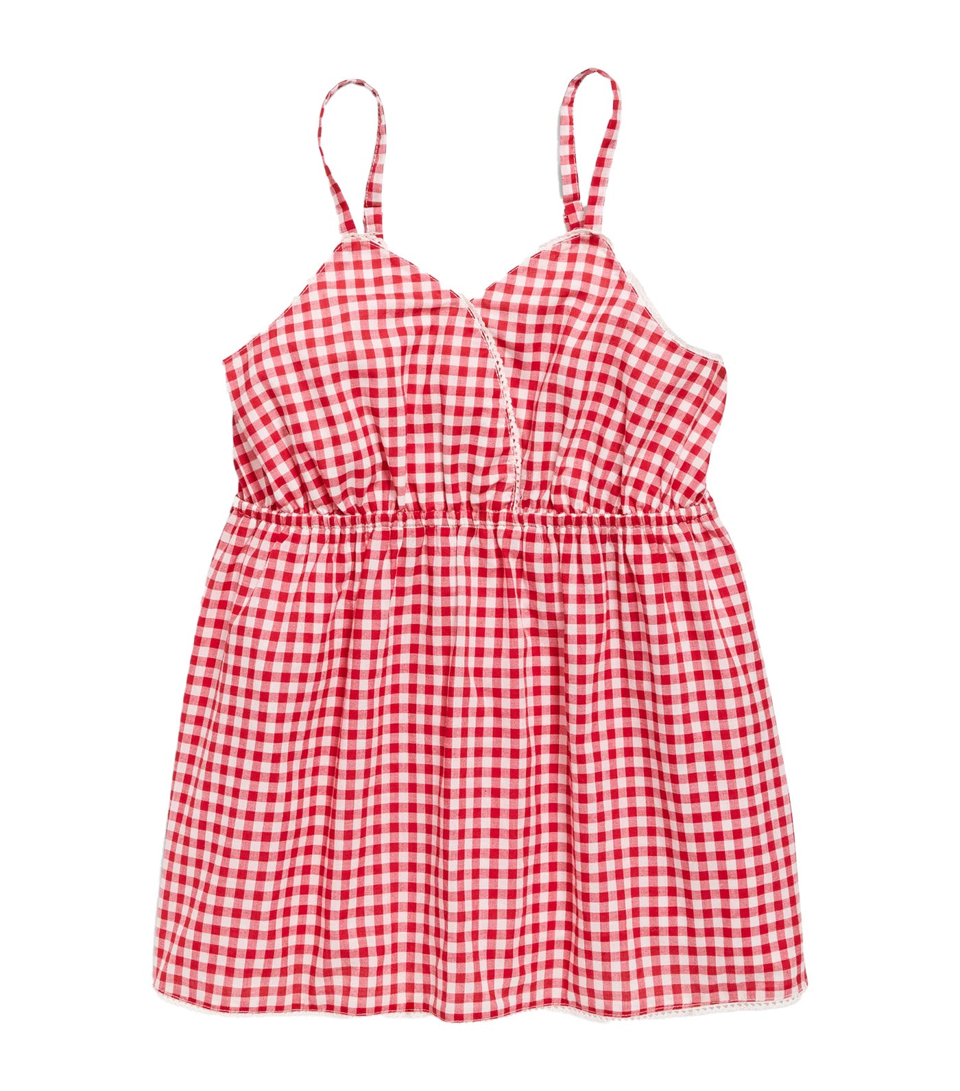 Old Navy Kids Printed Sleeveless Top for Girls Red Gingham