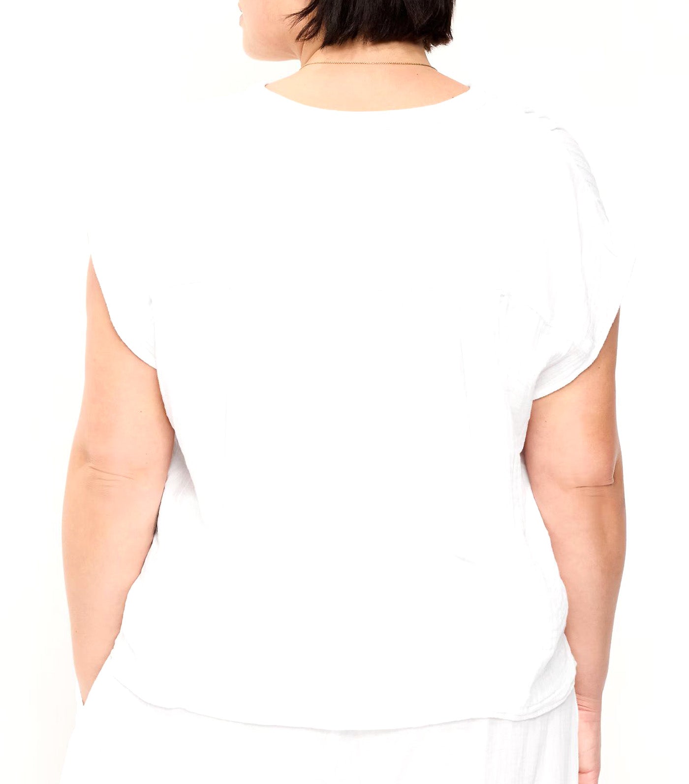 Short-Sleeve Popover Top