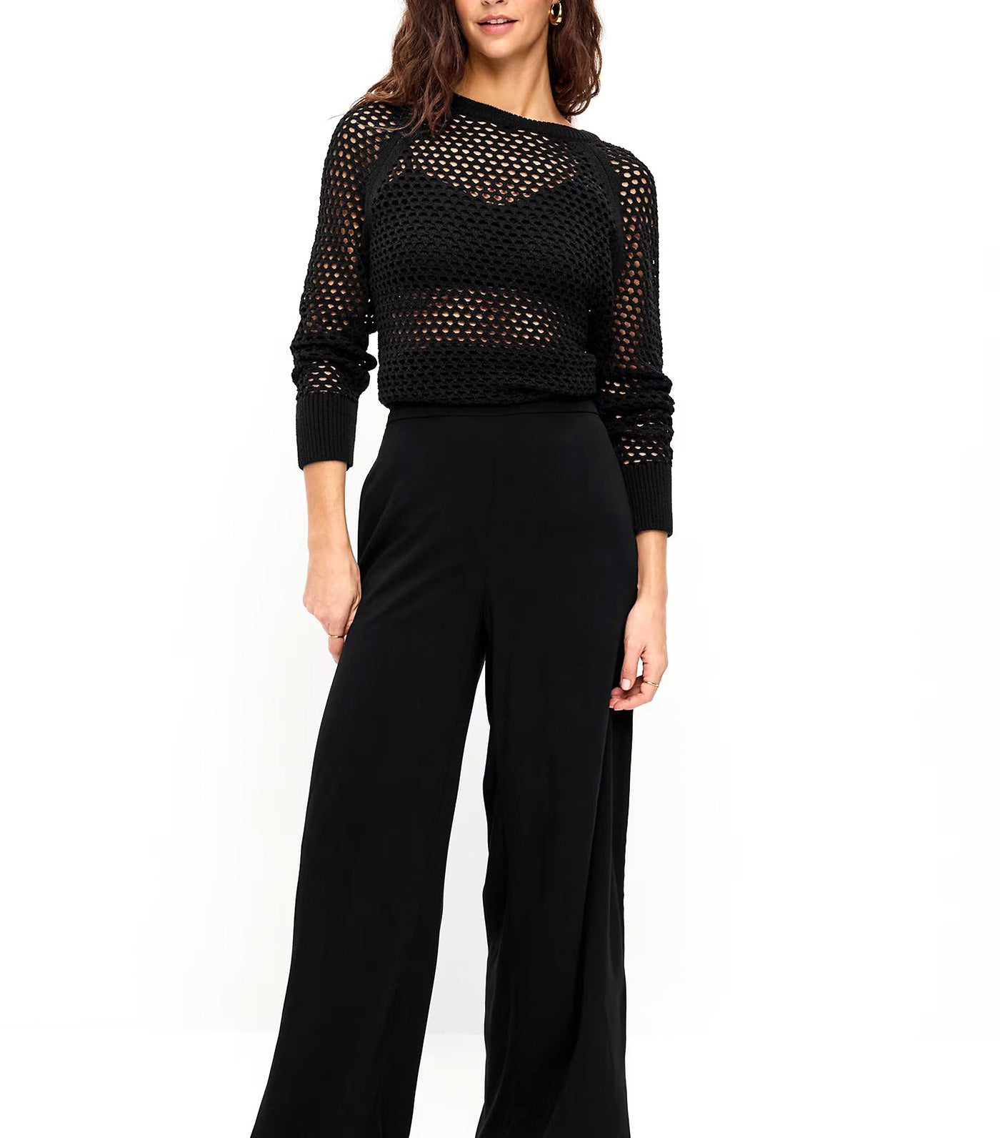 High-Waisted Playa Wide-Leg Pants