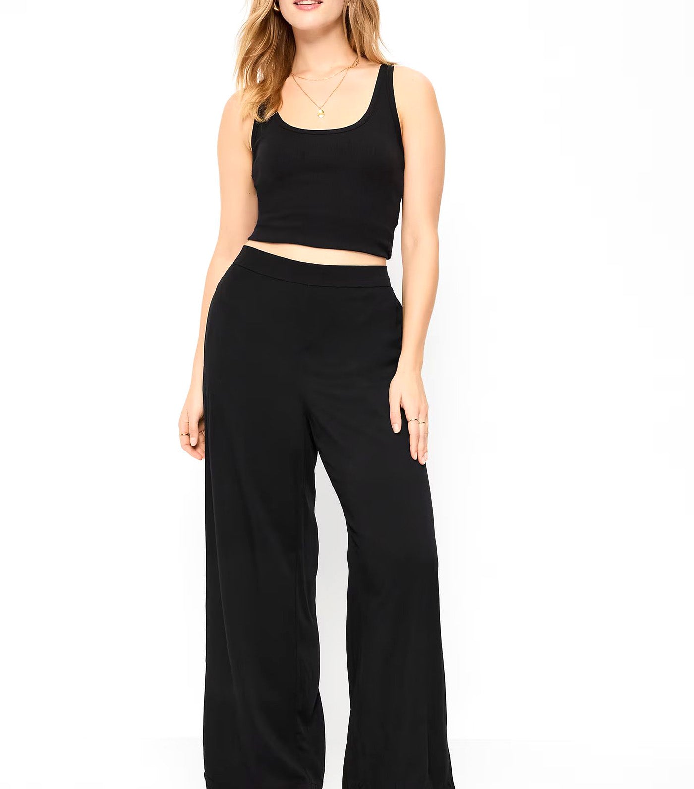 High-Waisted Playa Wide-Leg Pants