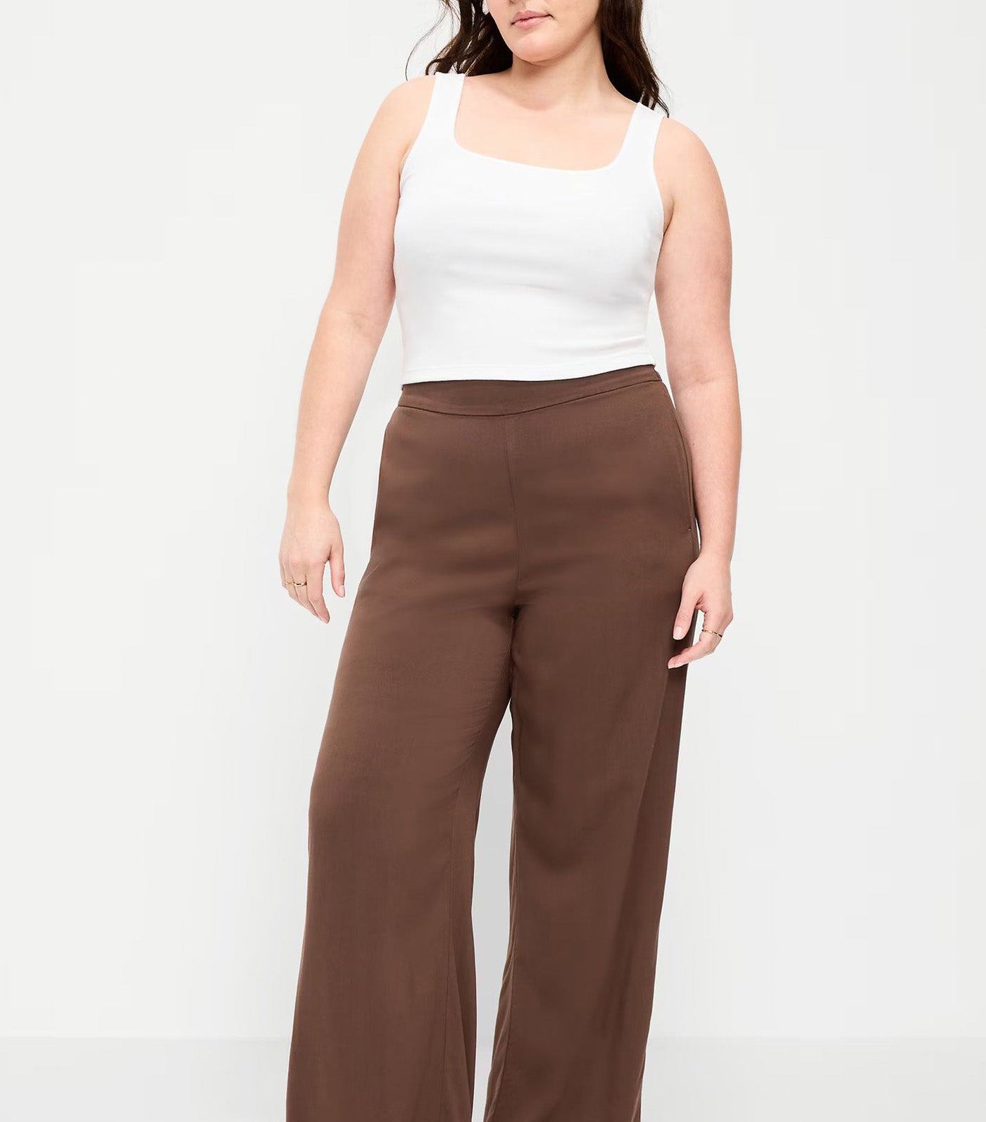 High-Waisted Playa Wide-Leg Pants