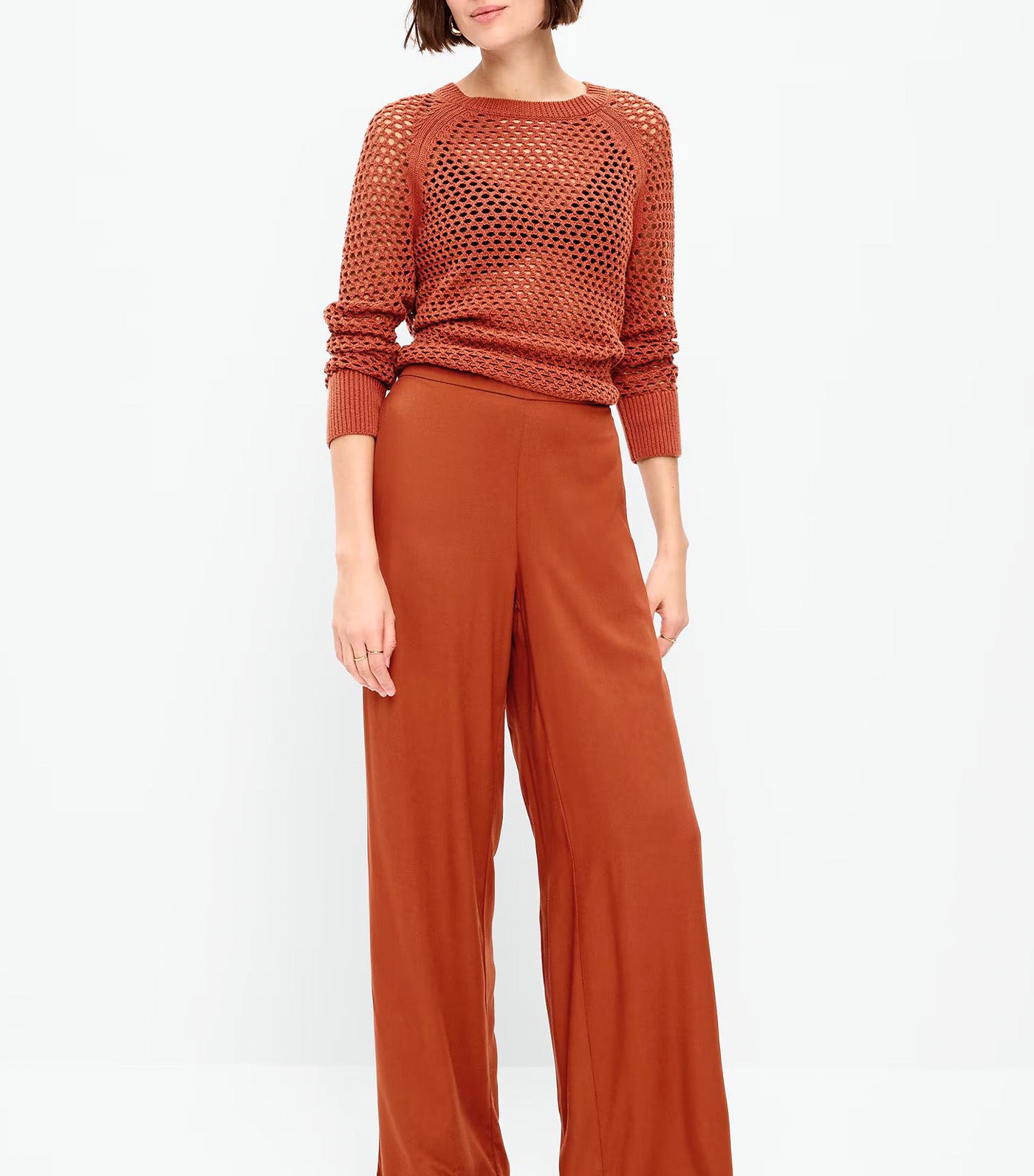High-Waisted Playa Wide-Leg Pants