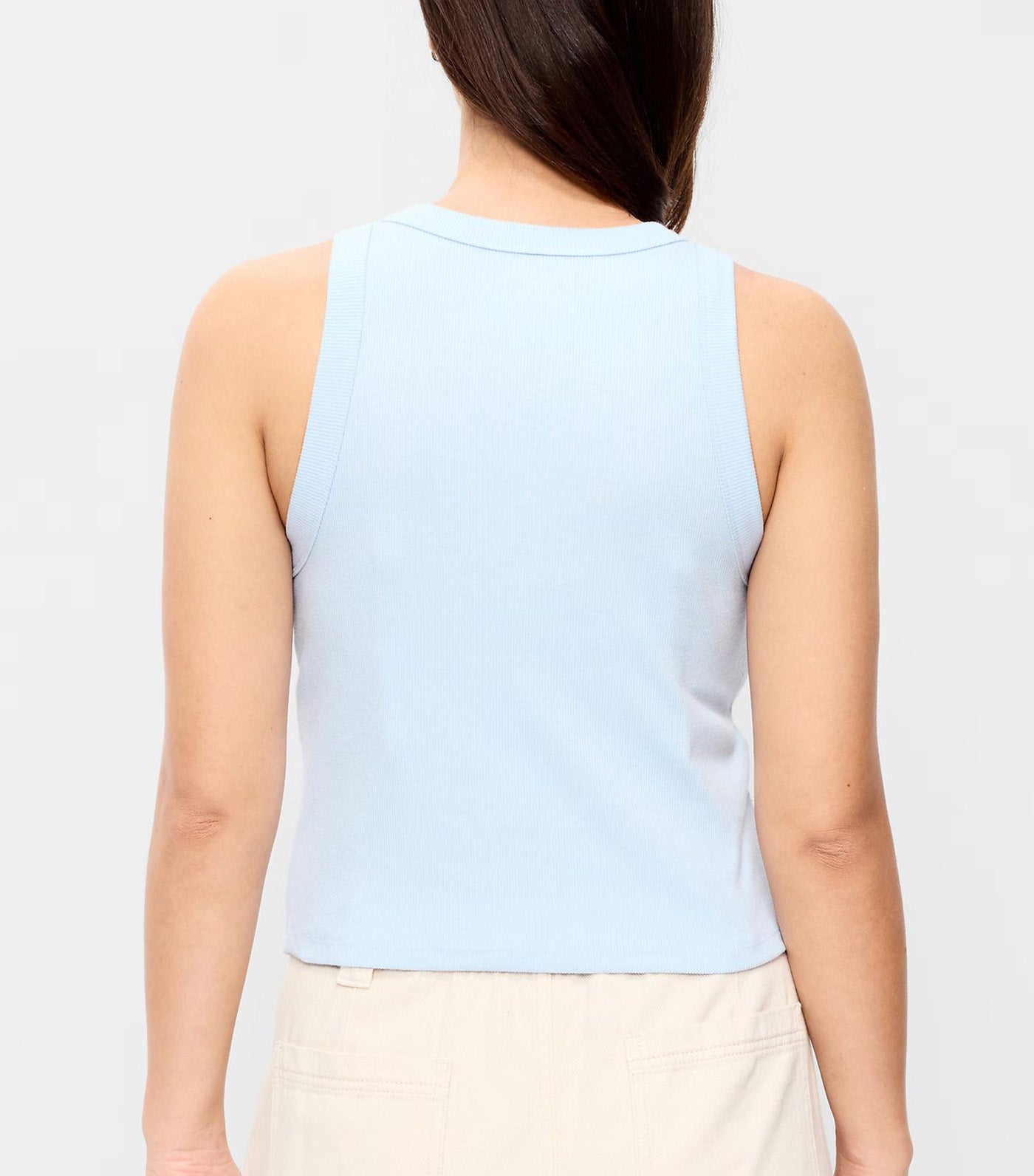 Old Navy Snug Crop Tank Top Sky Maintenance