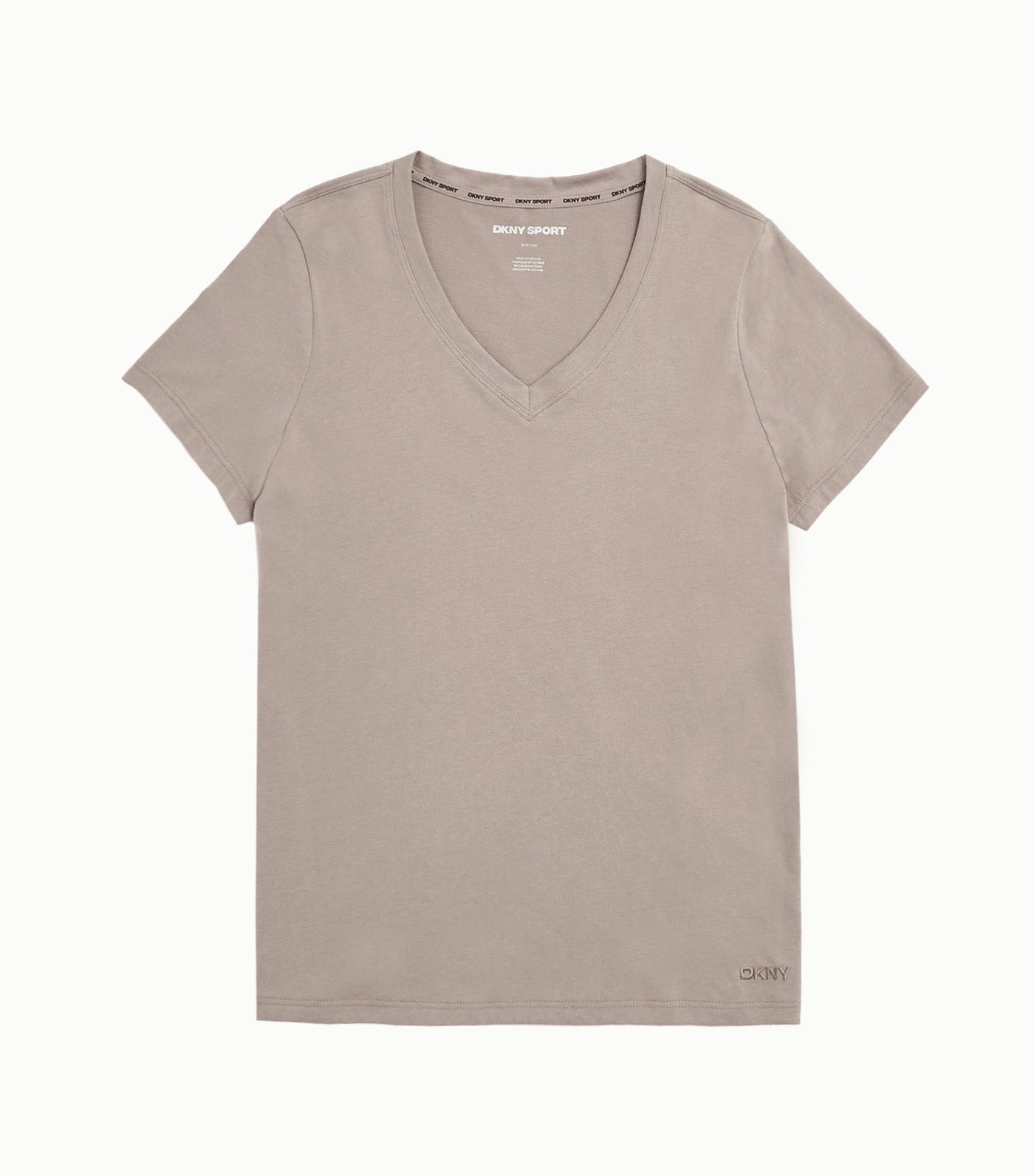 Solid V-Neck Tee with Tonal