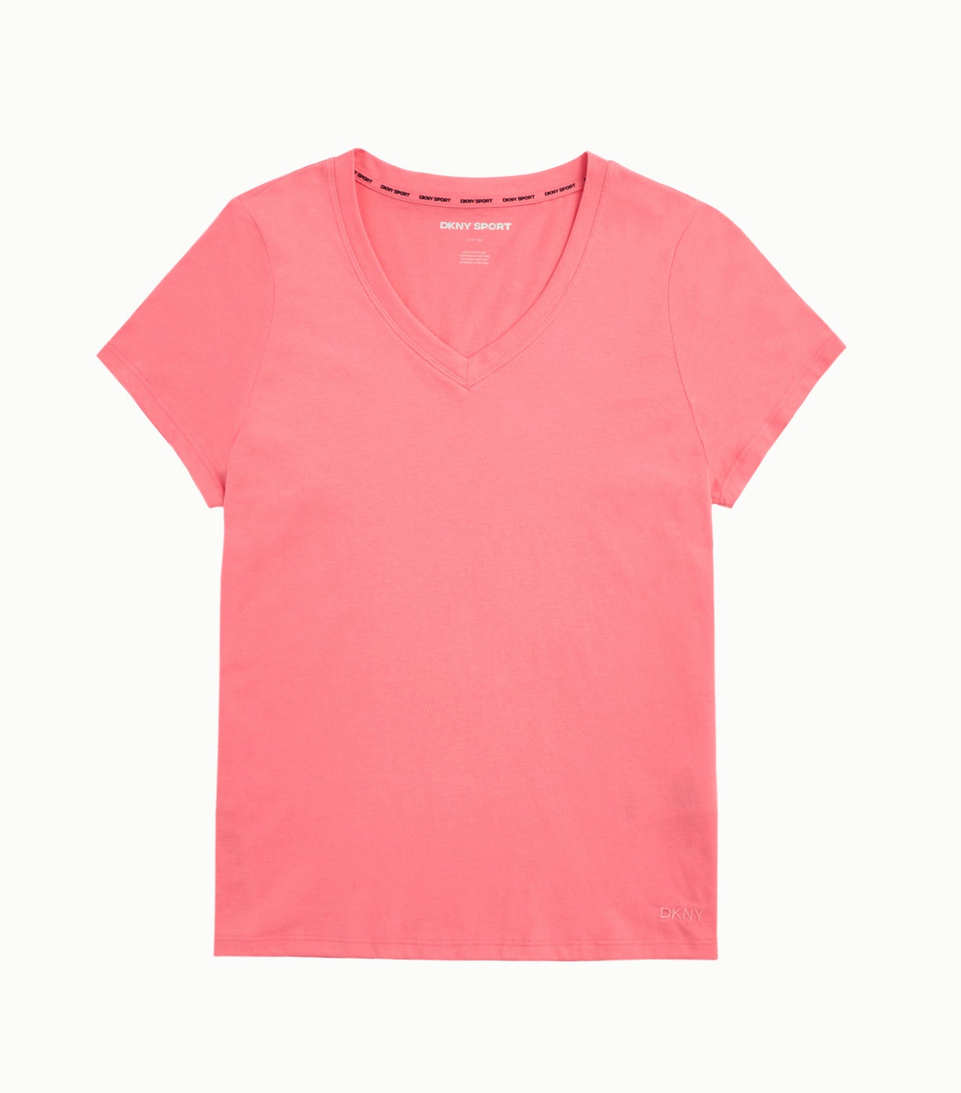 Solid V-Neck Tee with Tonal