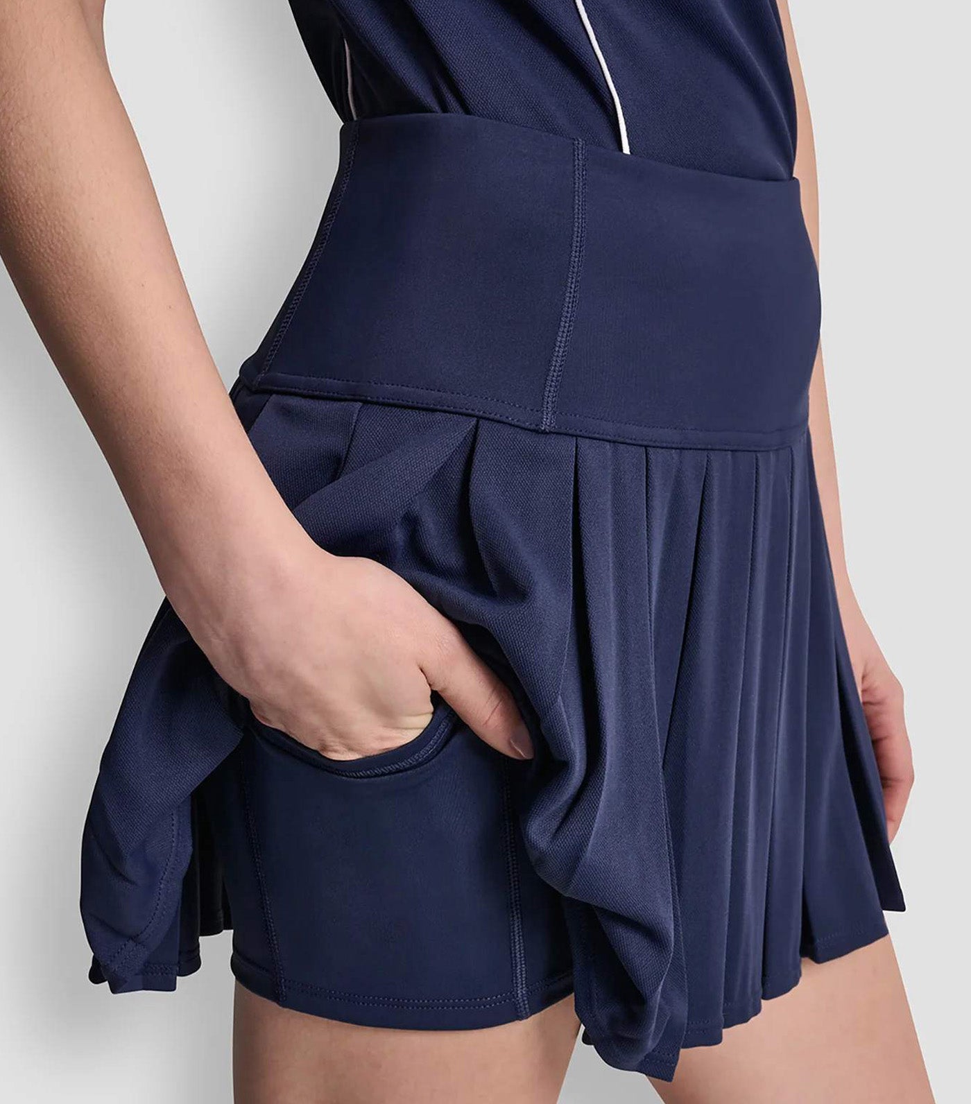 Court Pique Pleated Tennis Skort