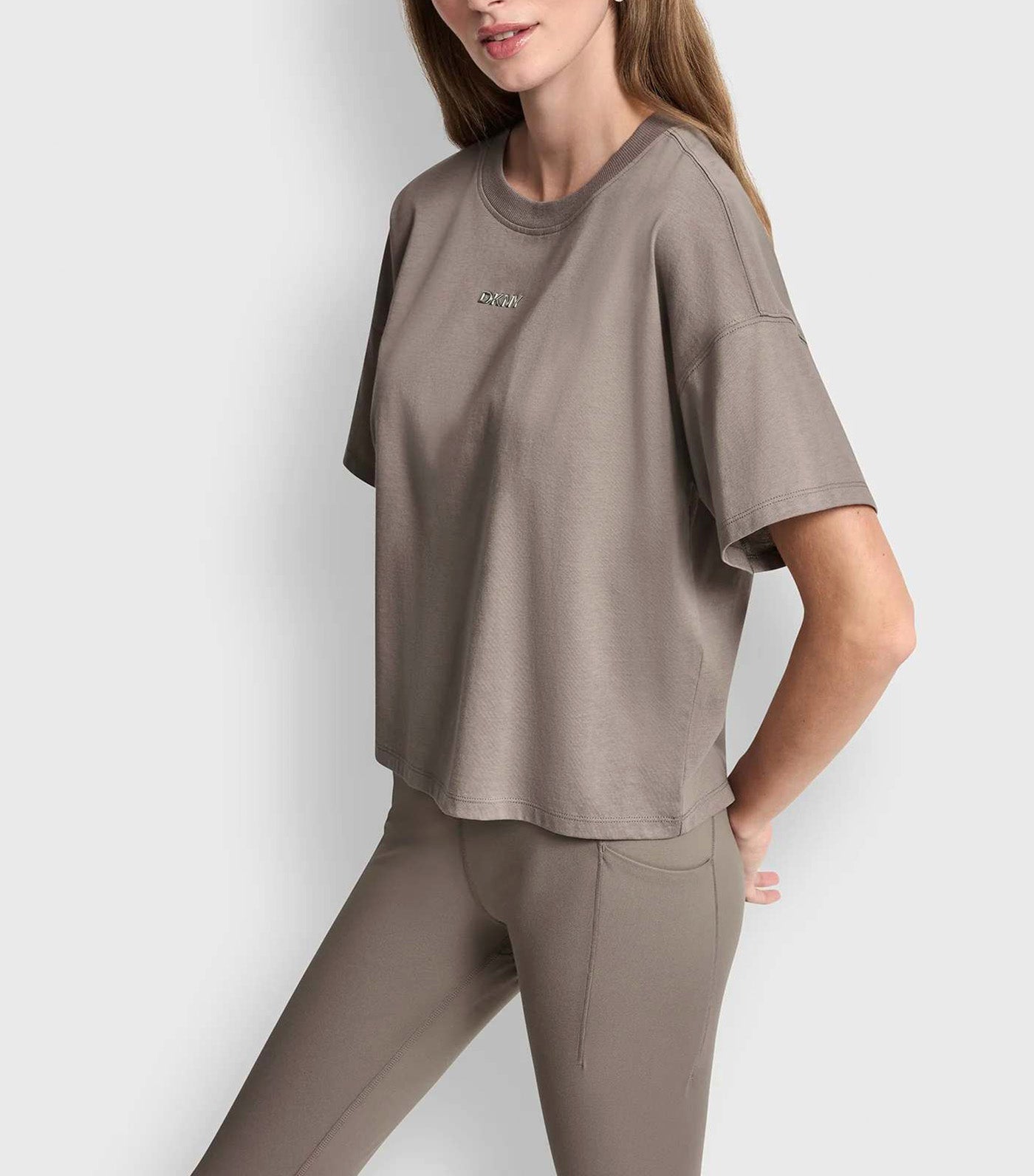 Metallic Bubble Logo Drop Shoulder Tee