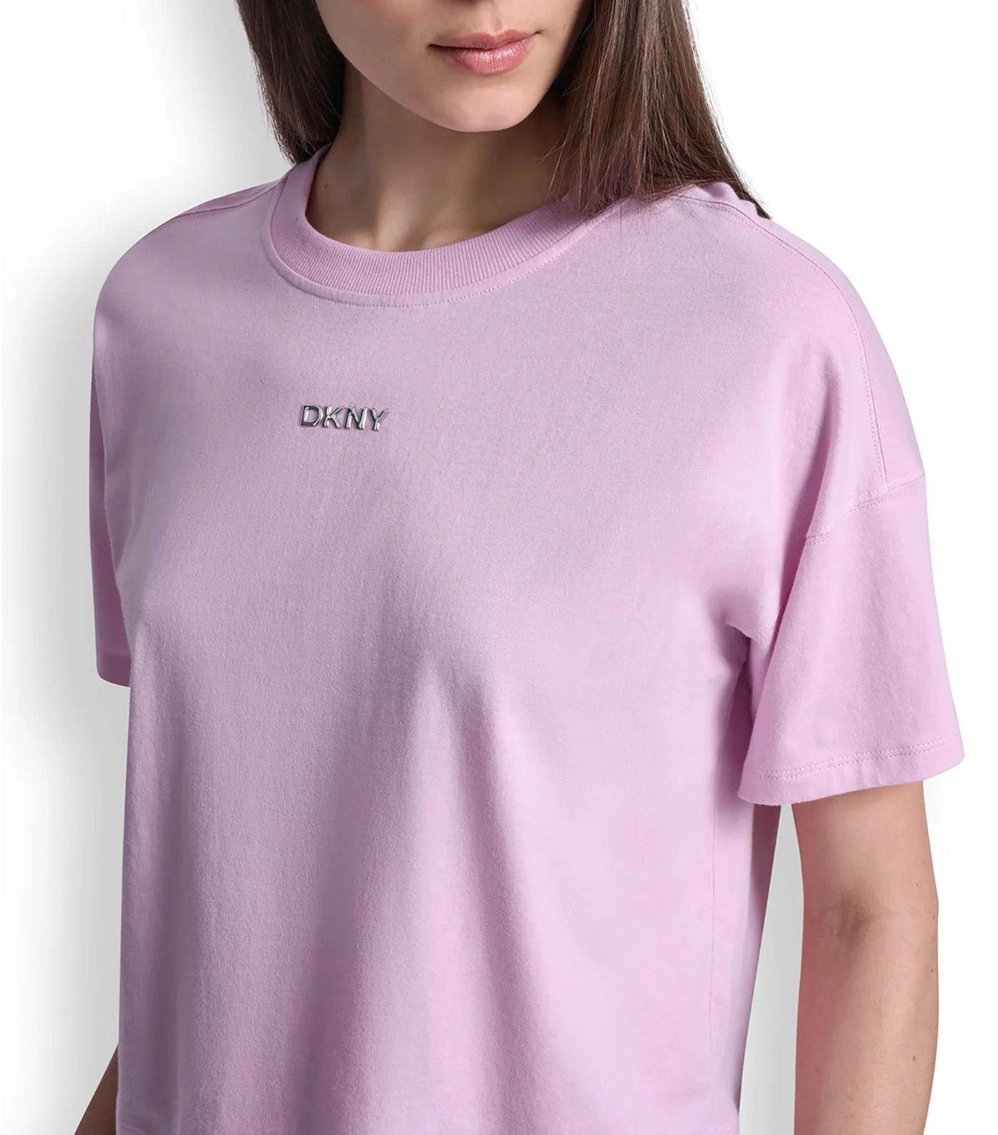 Metallic Bubble Logo Drop Shoulder Tee