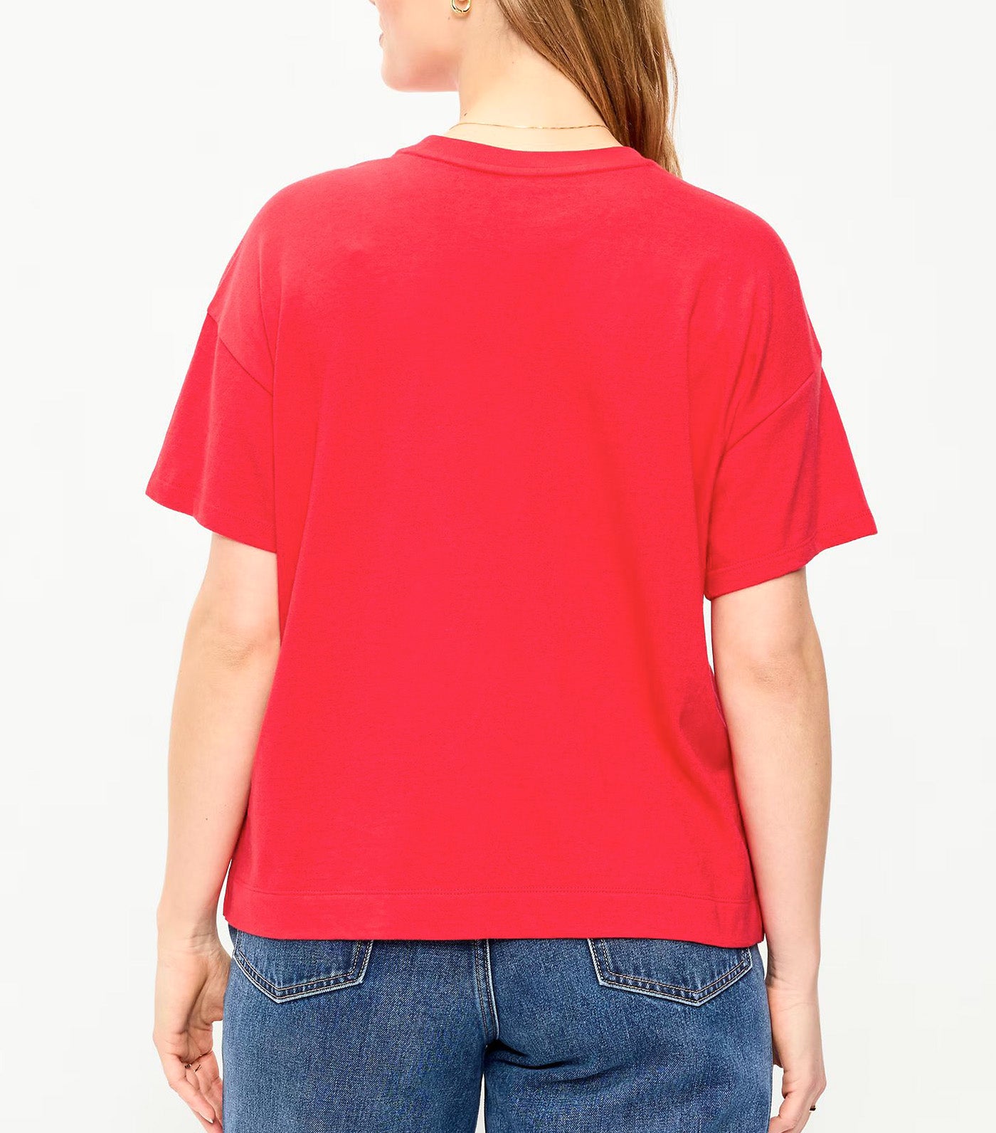 Old Navy Vintage Crew-Neck T-Shirt for Women Amaryllis Red