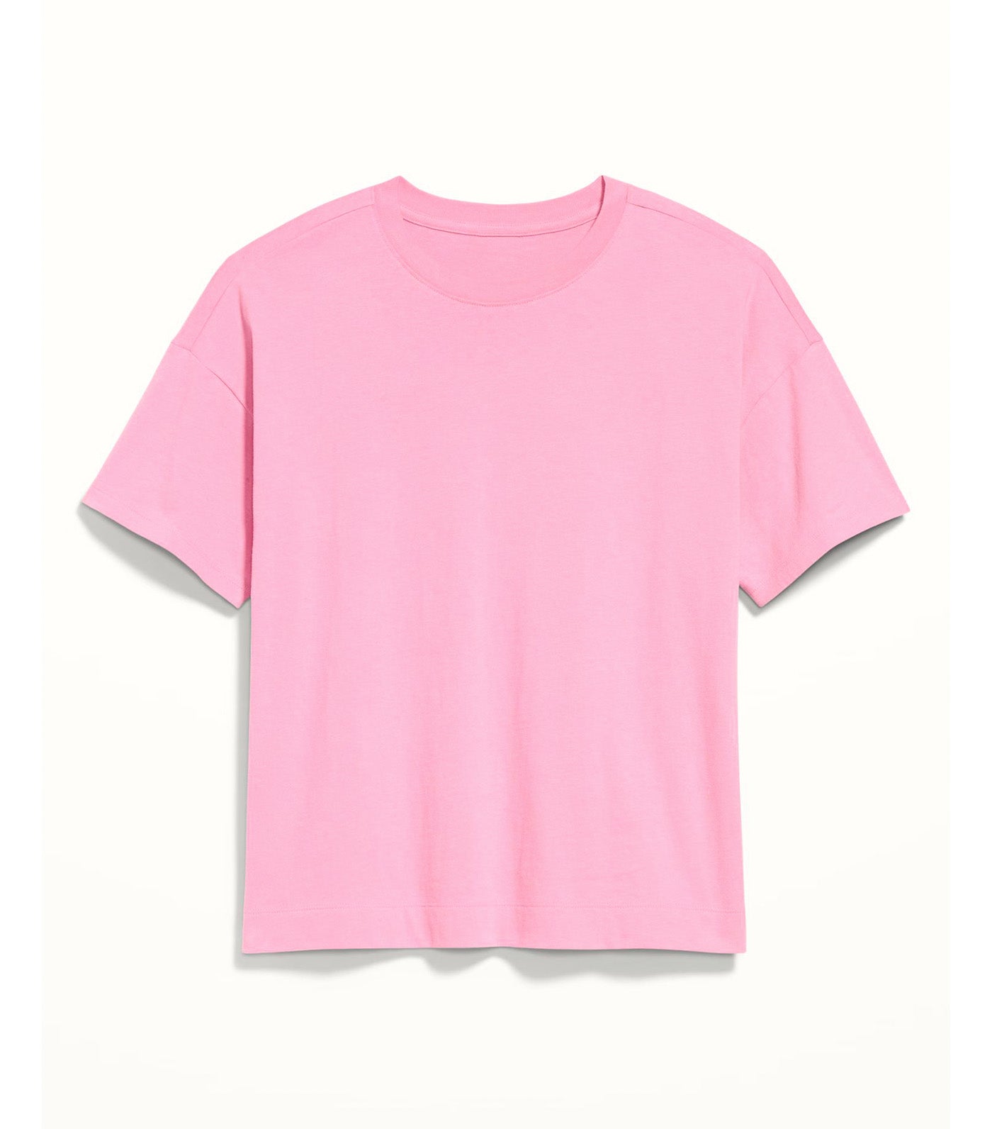 Old Navy Vintage Crew-Neck T-Shirt for Women Hydrangea Pink