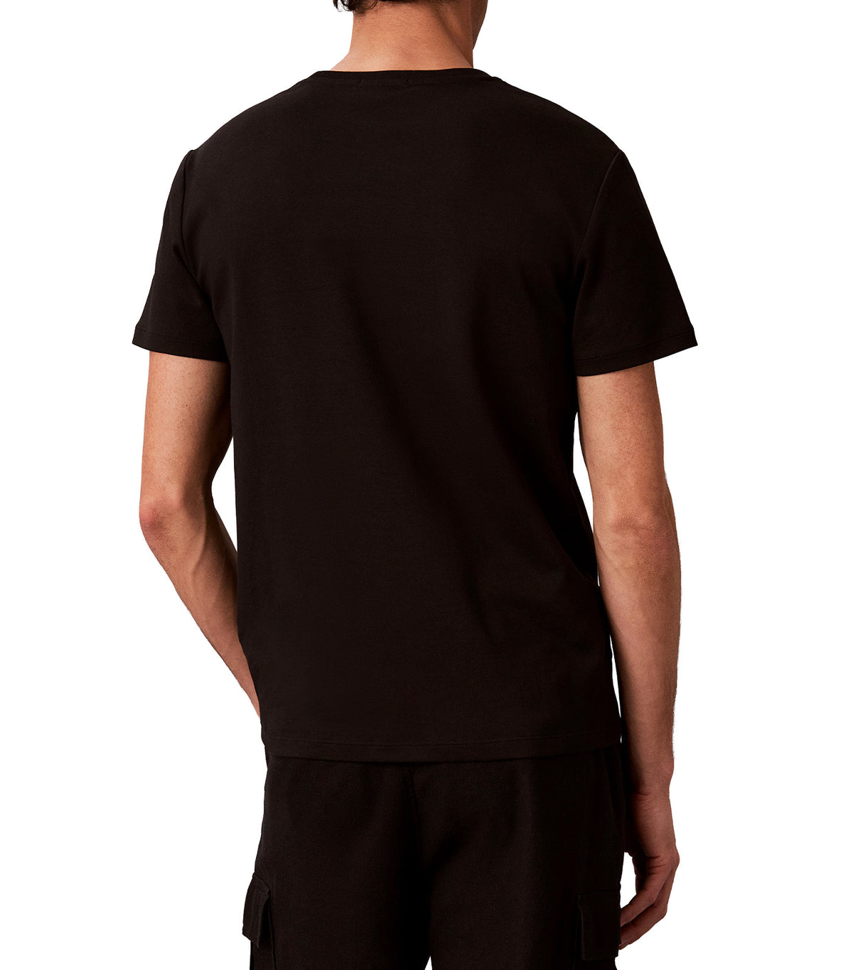 Slim Sleek Interlock Monologo Tee Black