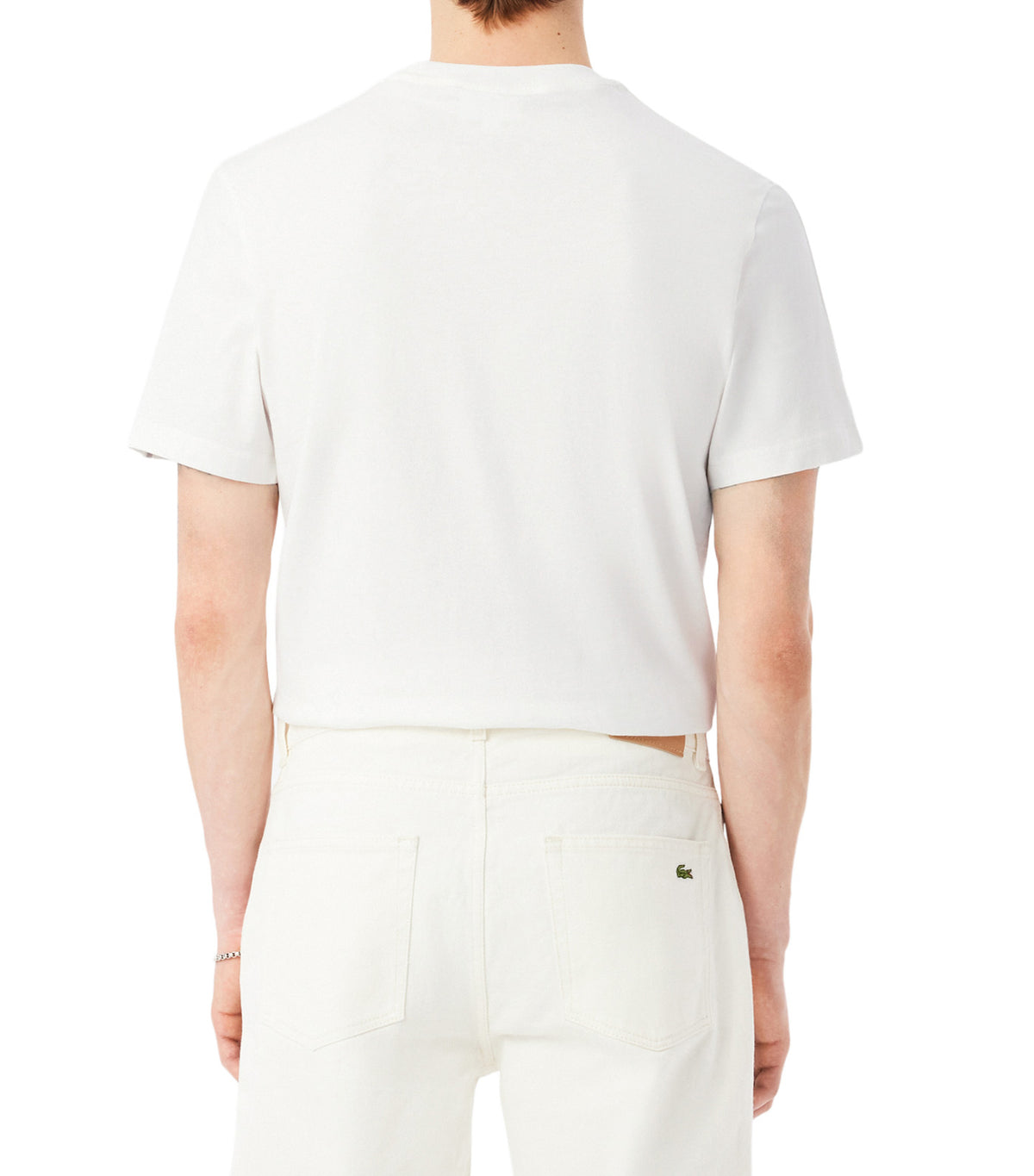 Branded Stripe Band T-Shirt White