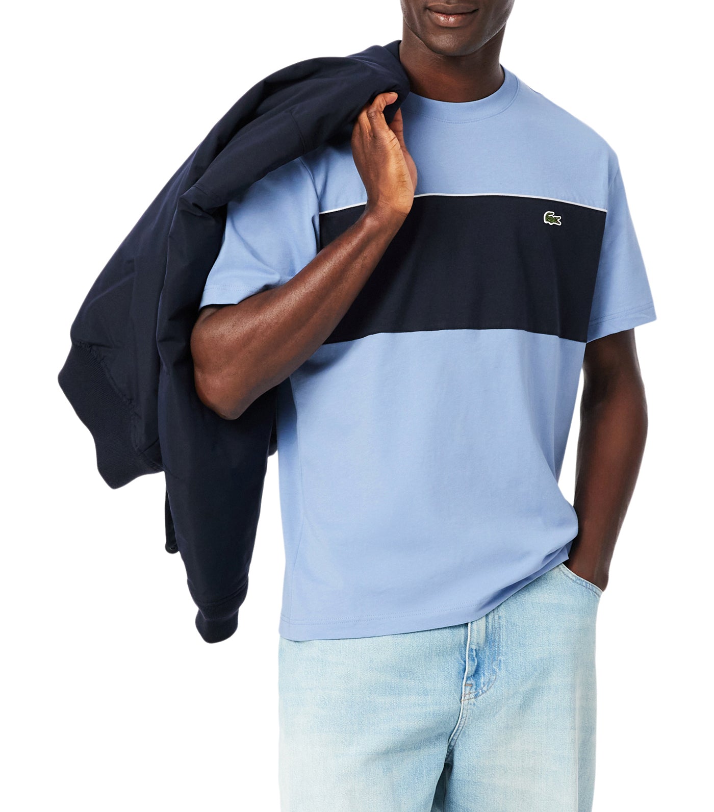 Color-Block Cotton T-Shirt