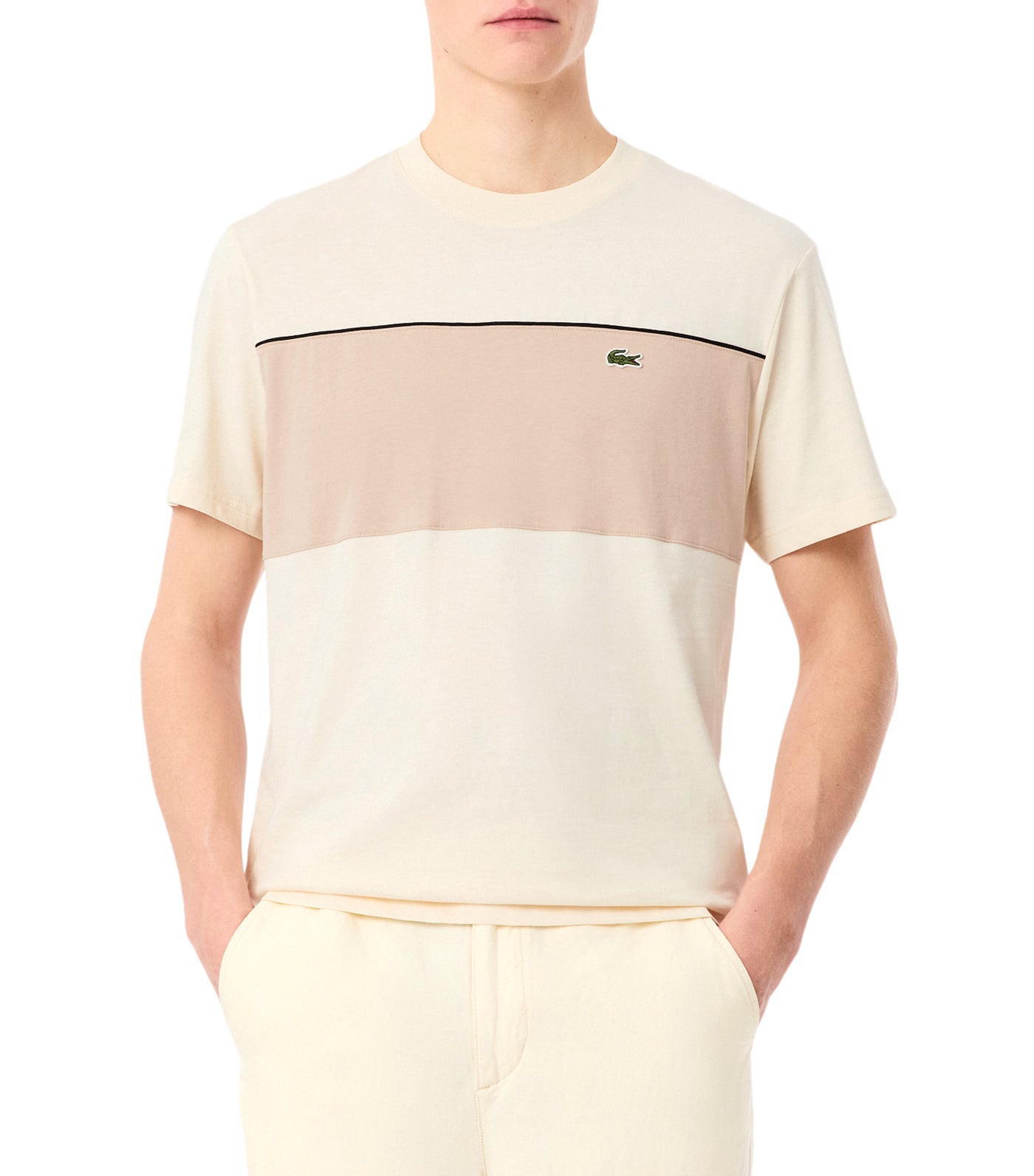 Colour-Block Cotton T-Shirt