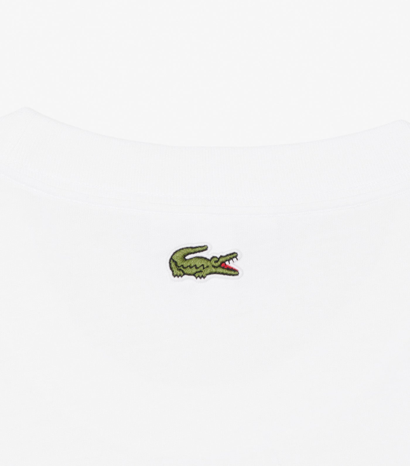 Lacoste Embroidered Cotton T-Shirt White