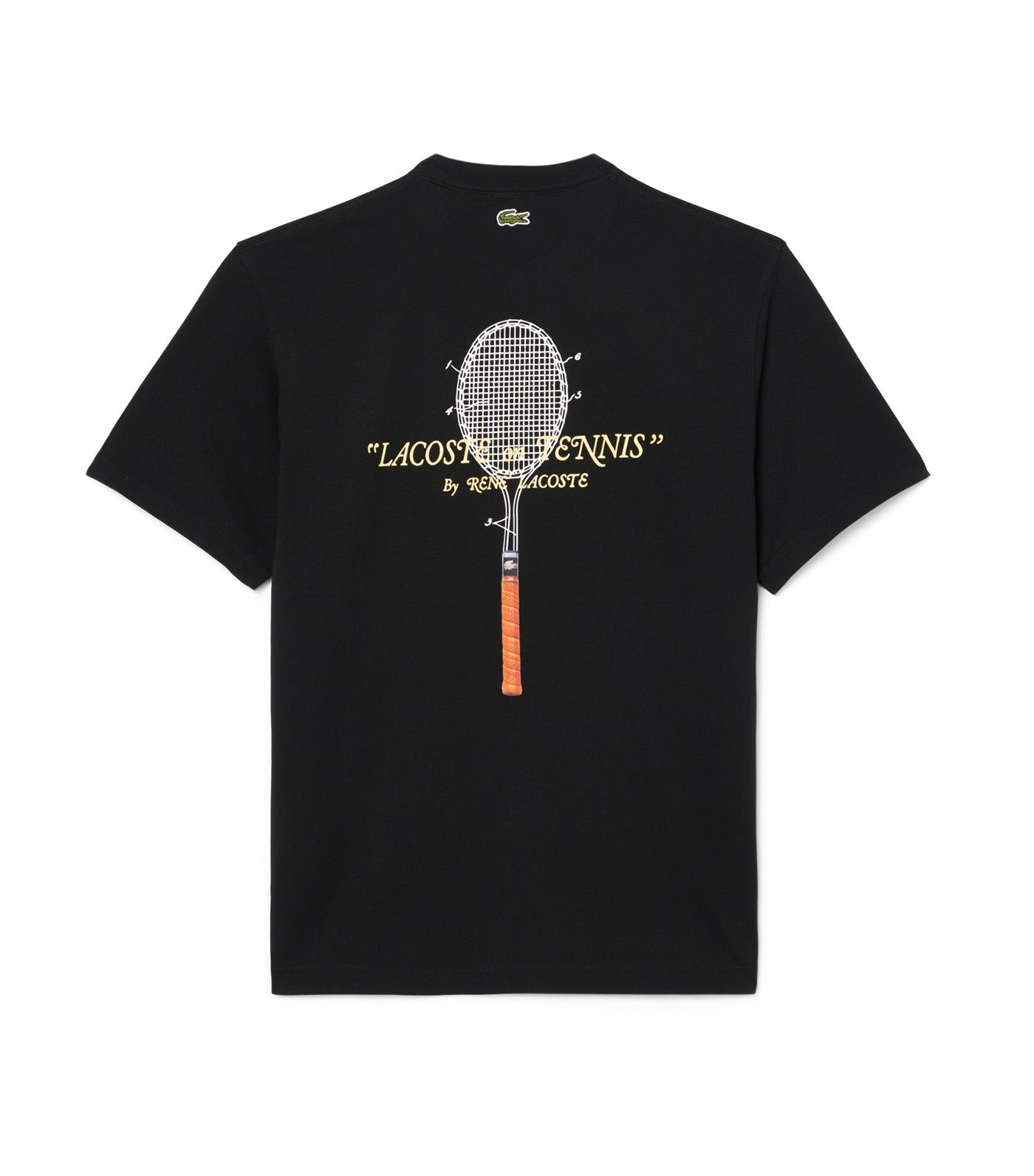 Lacoste Embroidered Cotton T-Shirt Black