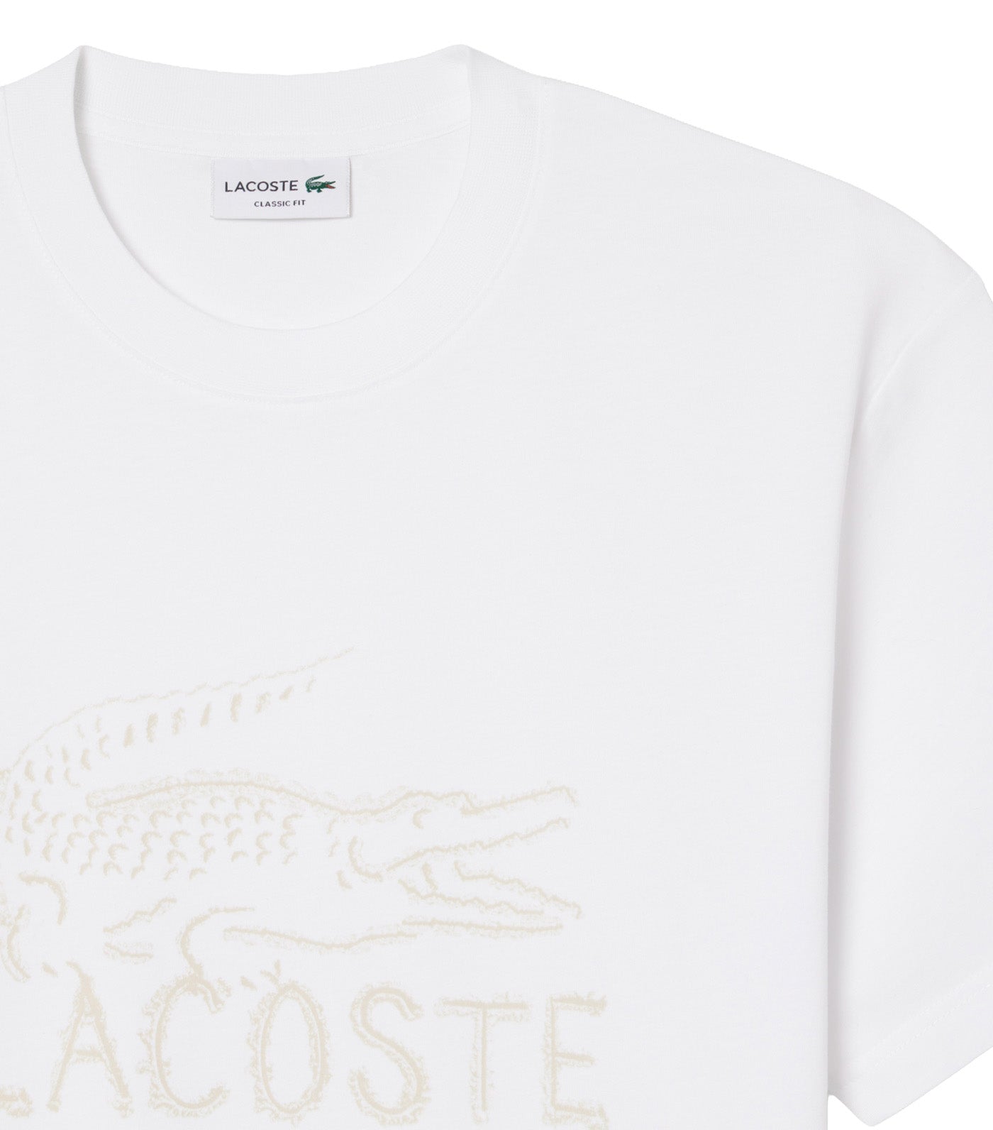 Printed Cotton T-Shirt White