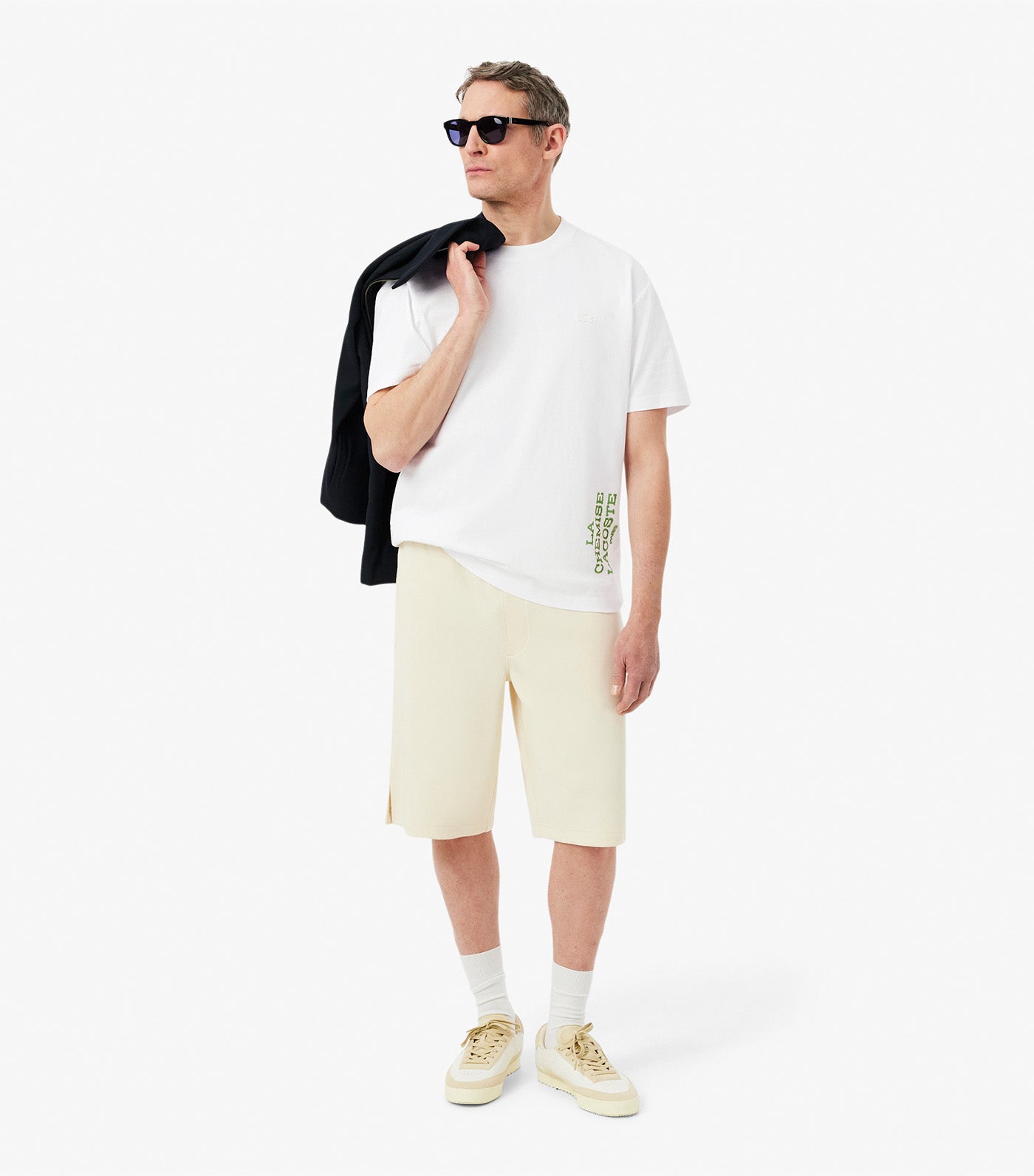 Relaxed Fit Printed Cotton T-Shirt White