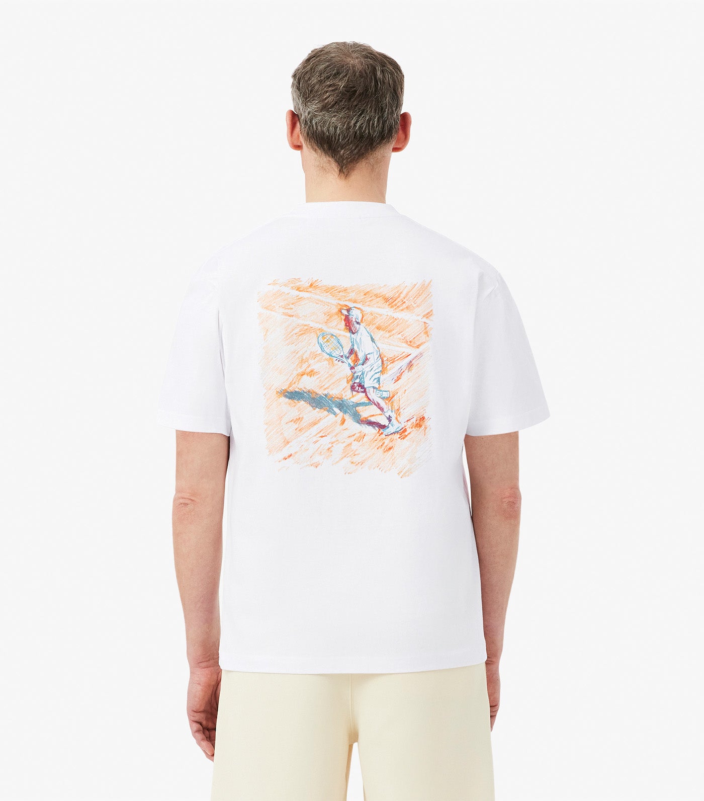 Relaxed Fit Printed Cotton T-Shirt White