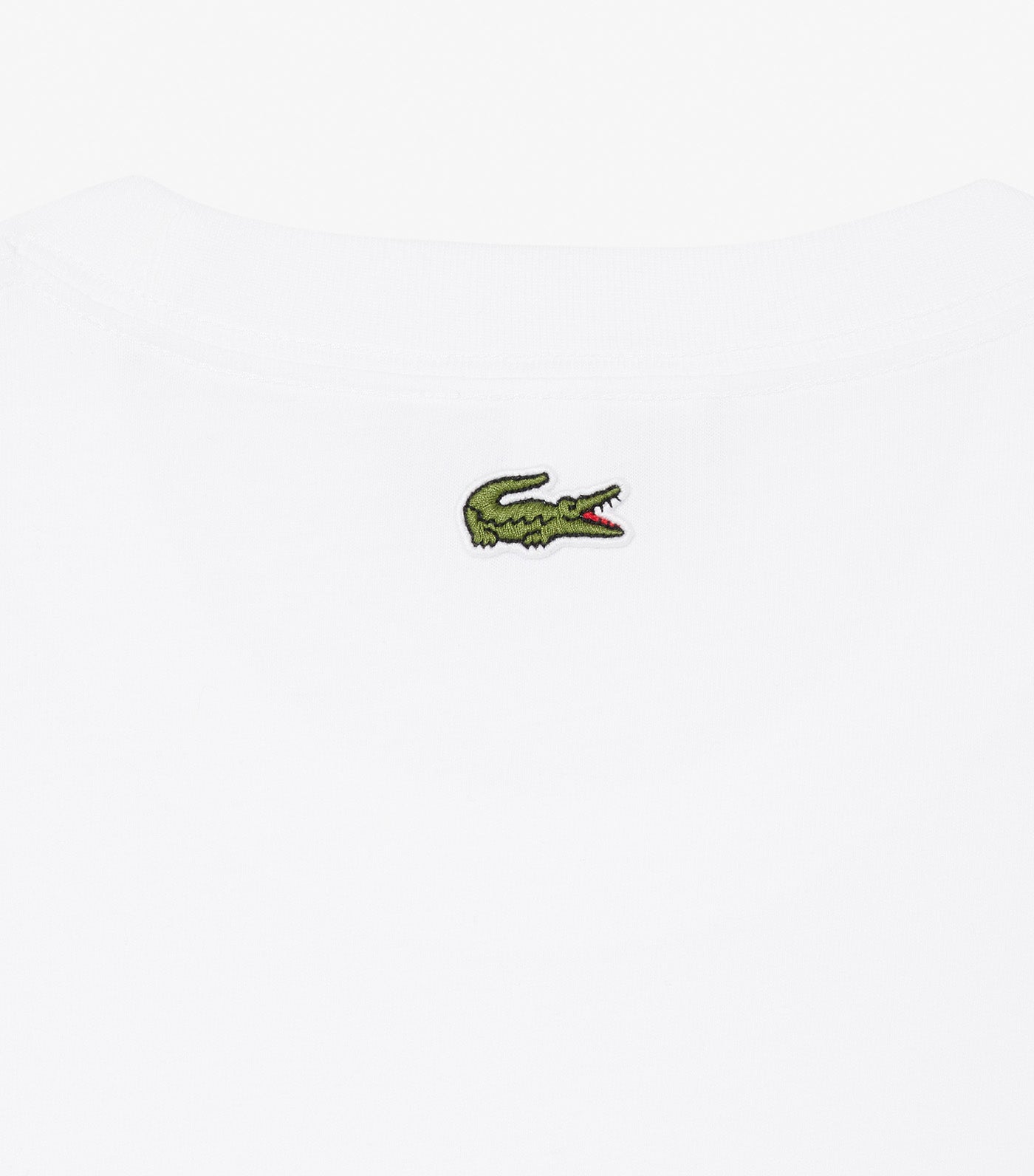 Lacoste Printed Cotton T-Shirt White